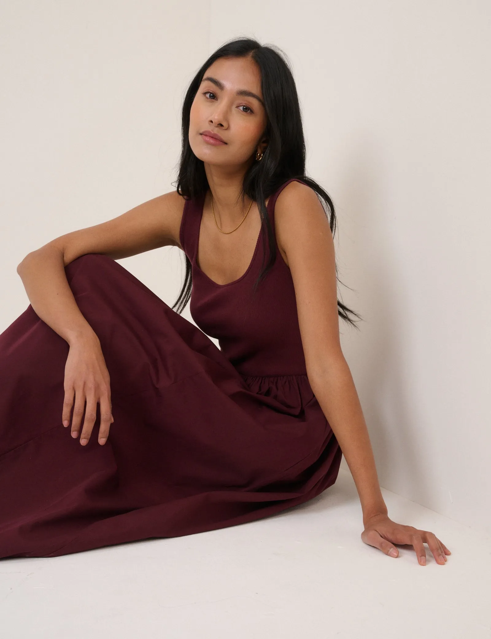 Burgundy Colorado Midi Dress sold by Nobody's Child product image thumbnail 5