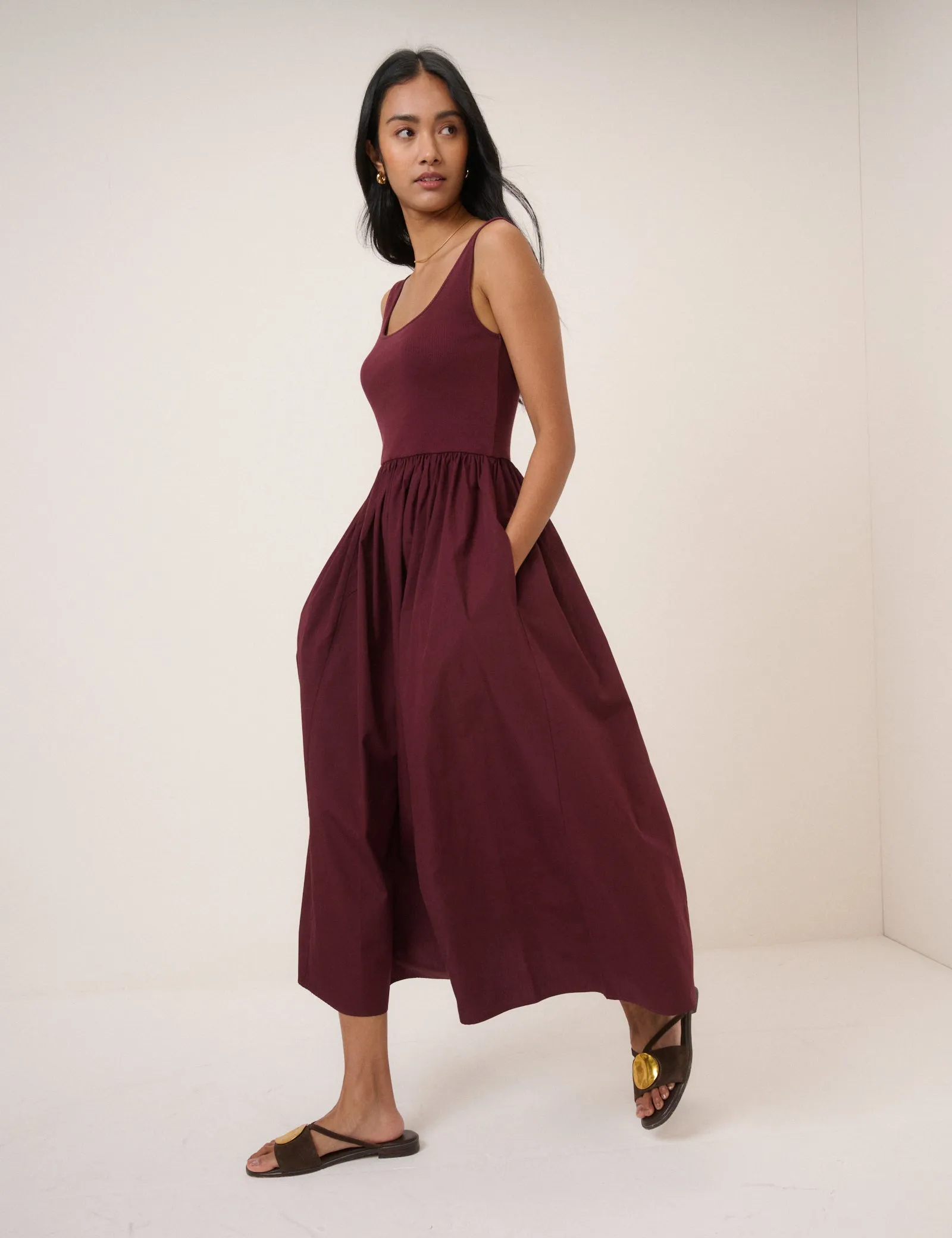 Burgundy Colorado Midi Dress sold by Nobody's Child product image thumbnail 2
