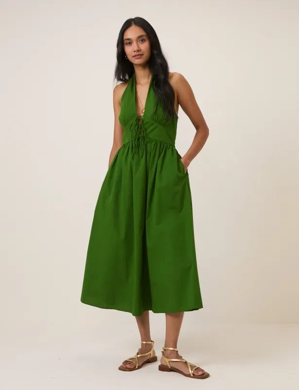 Lilijana Halter Midi Dress sold by Nobody's Child