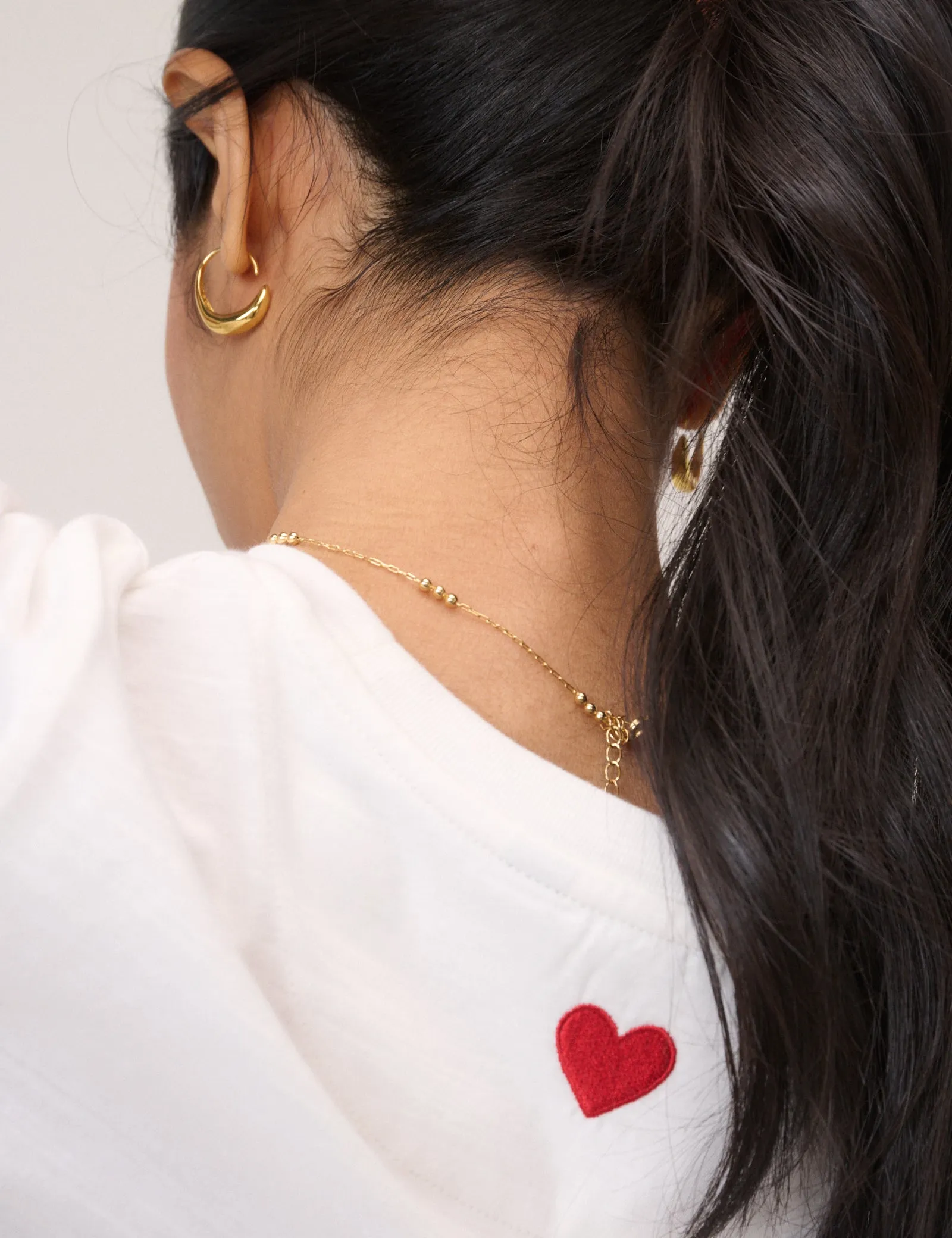 White Embroidered Pocket T-Shirt sold by Nobody's Child product image thumbnail 4