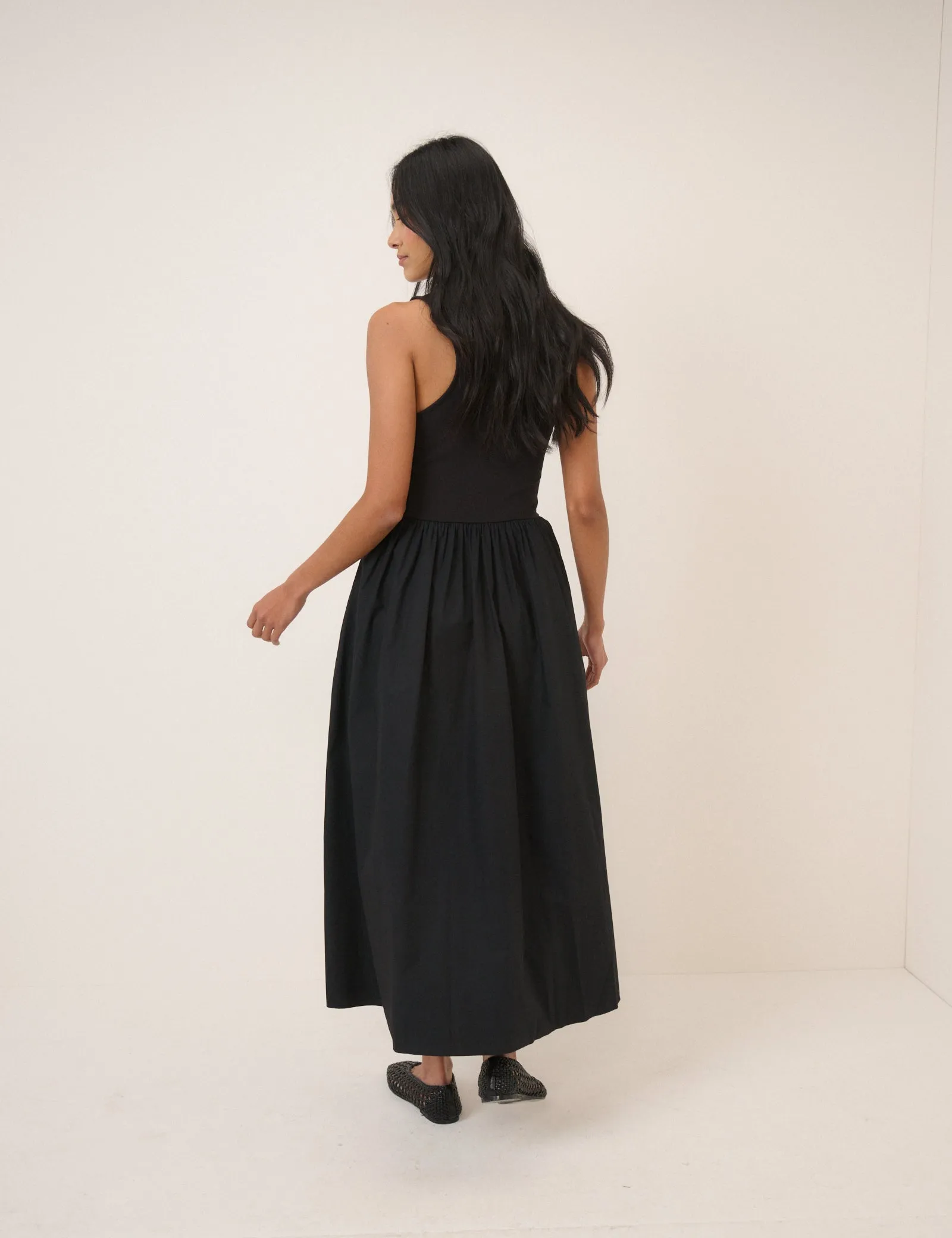 Black Racer Back Lexie Midi Dress sold by Nobody's Child product image thumbnail 5