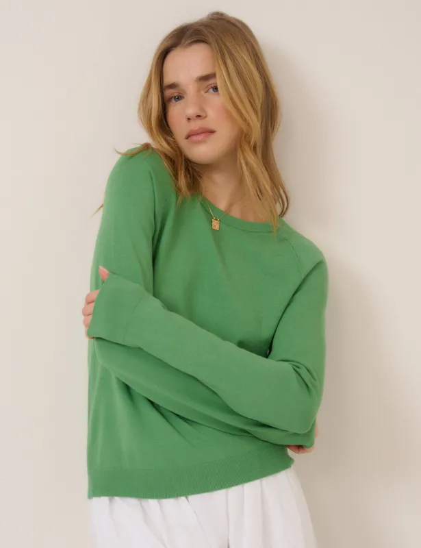 Green Crew Neck Jumper sold by Nobody's Child