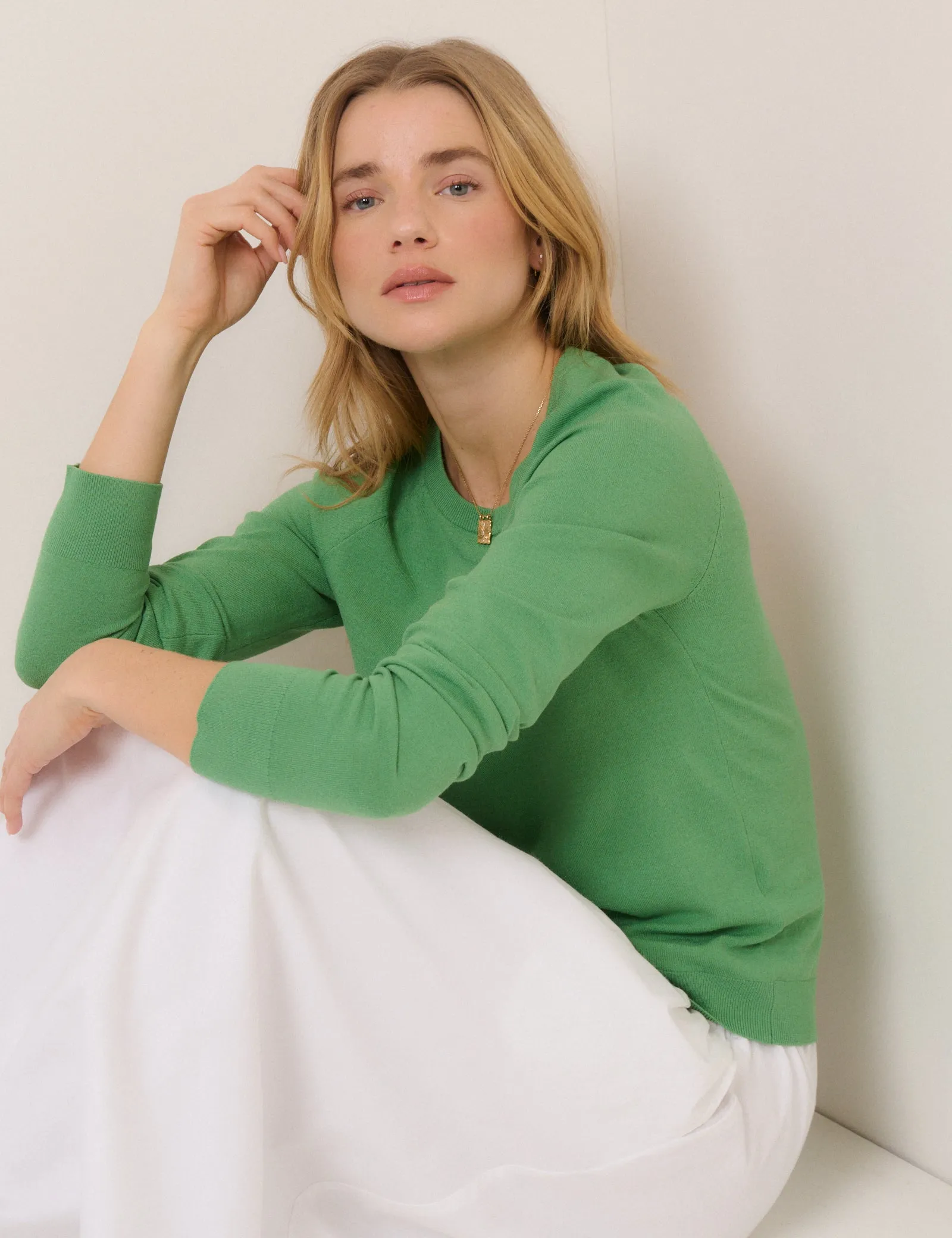 Green Crew Neck Jumper sold by Nobody's Child product image thumbnail 4