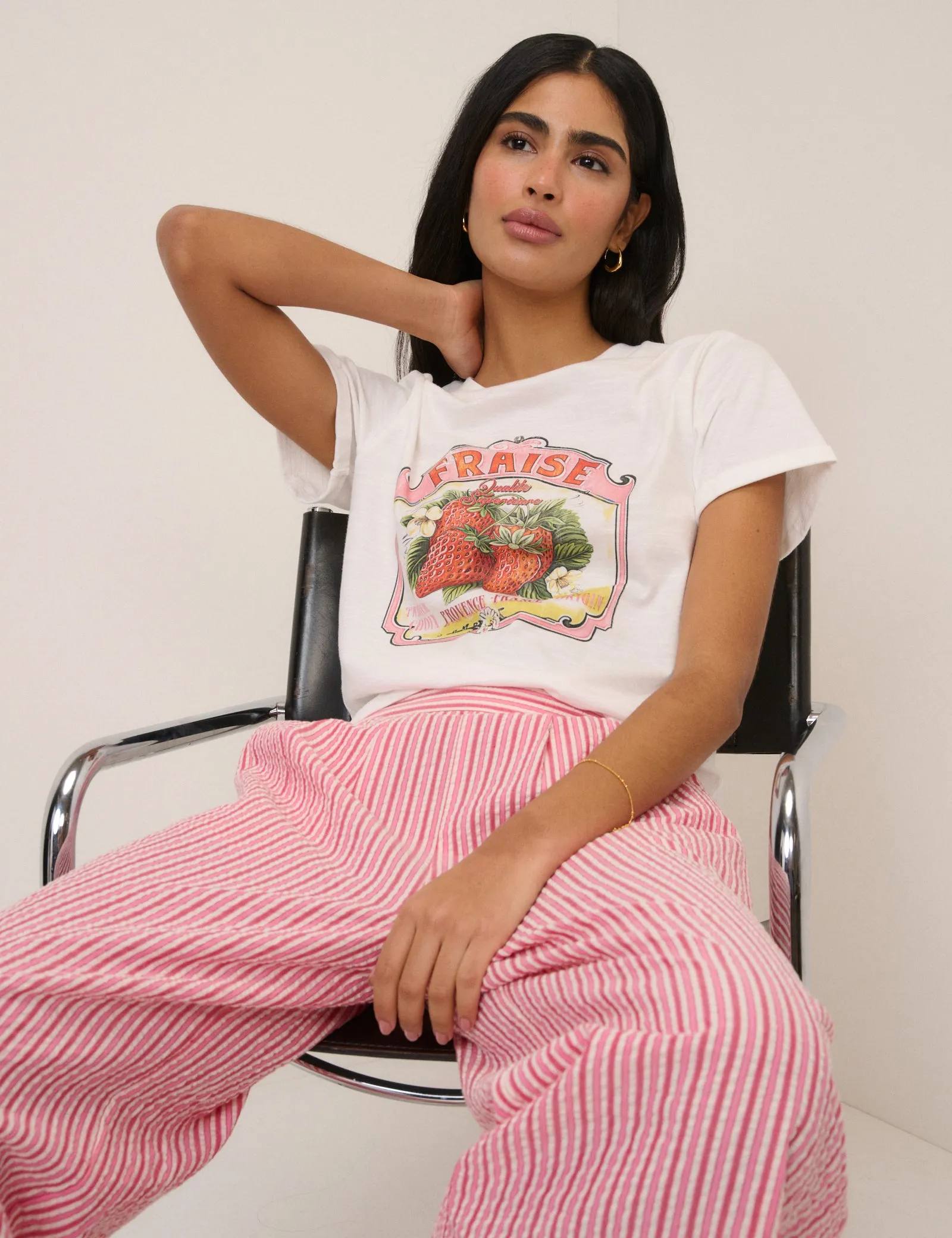 White Fruits Graphic T-Shirt sold by Nobody's Child