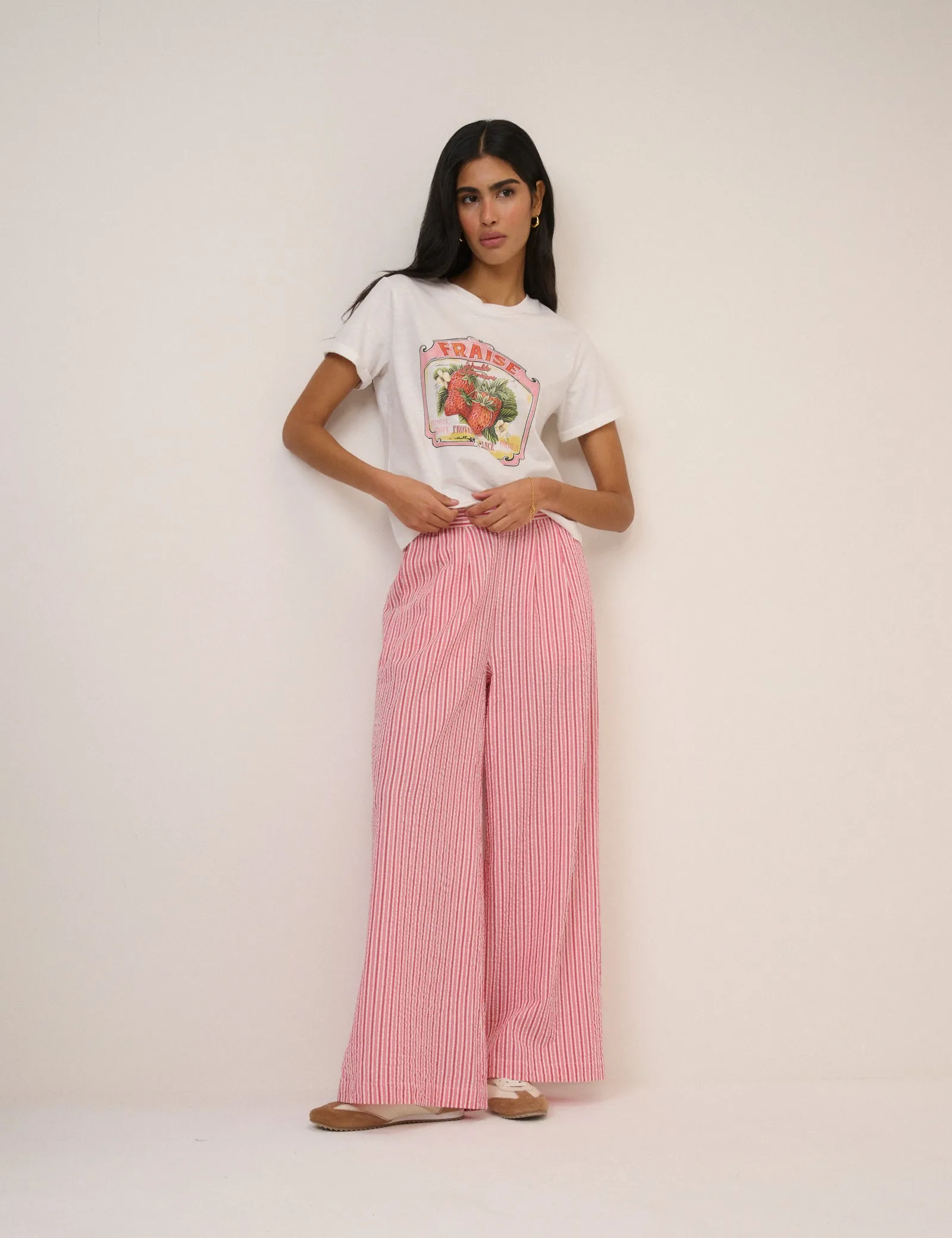 White Fruits Graphic T-Shirt sold by Nobody's Child product image thumbnail 4