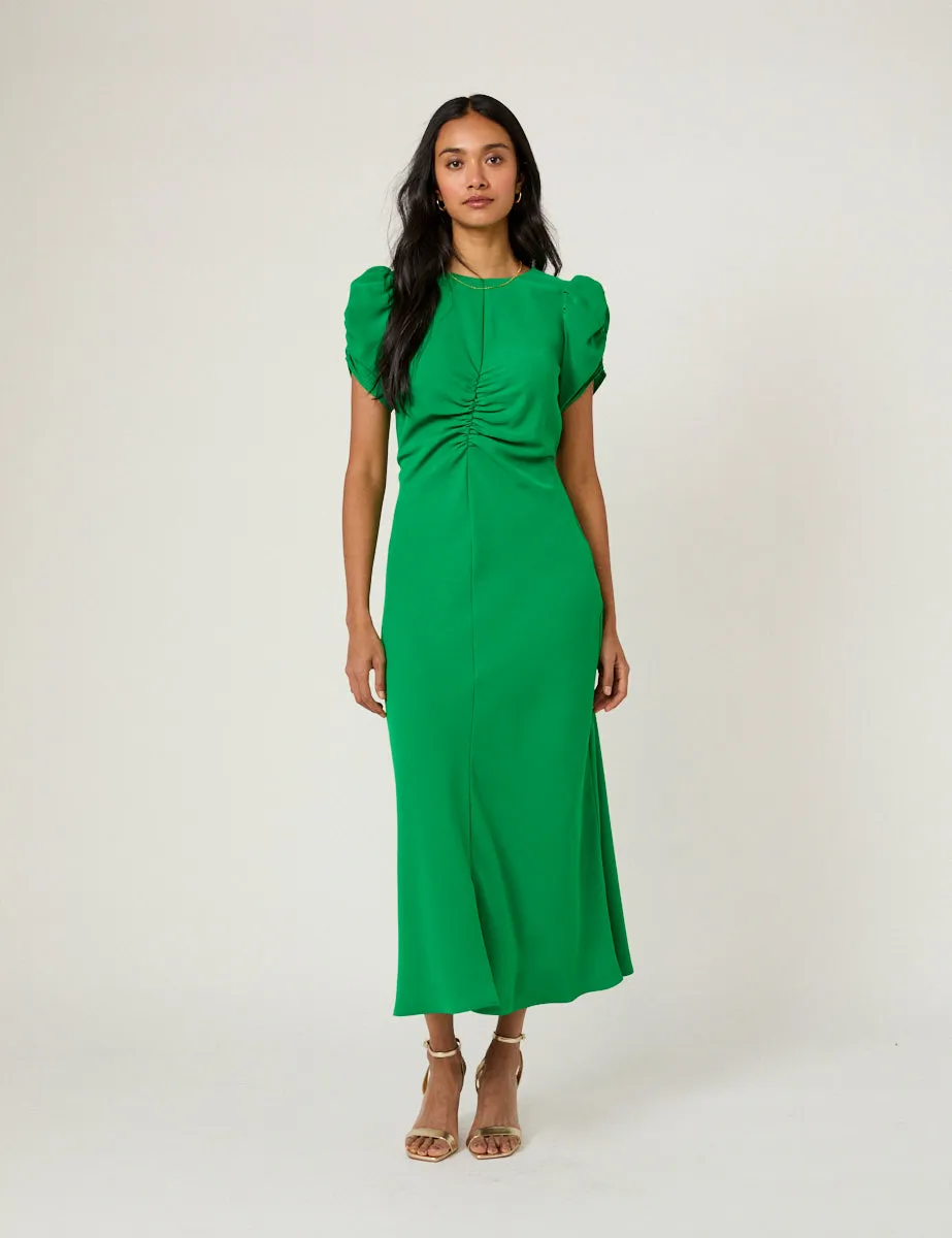 Green Naomi Midi Dress sold by Nobody's Child
