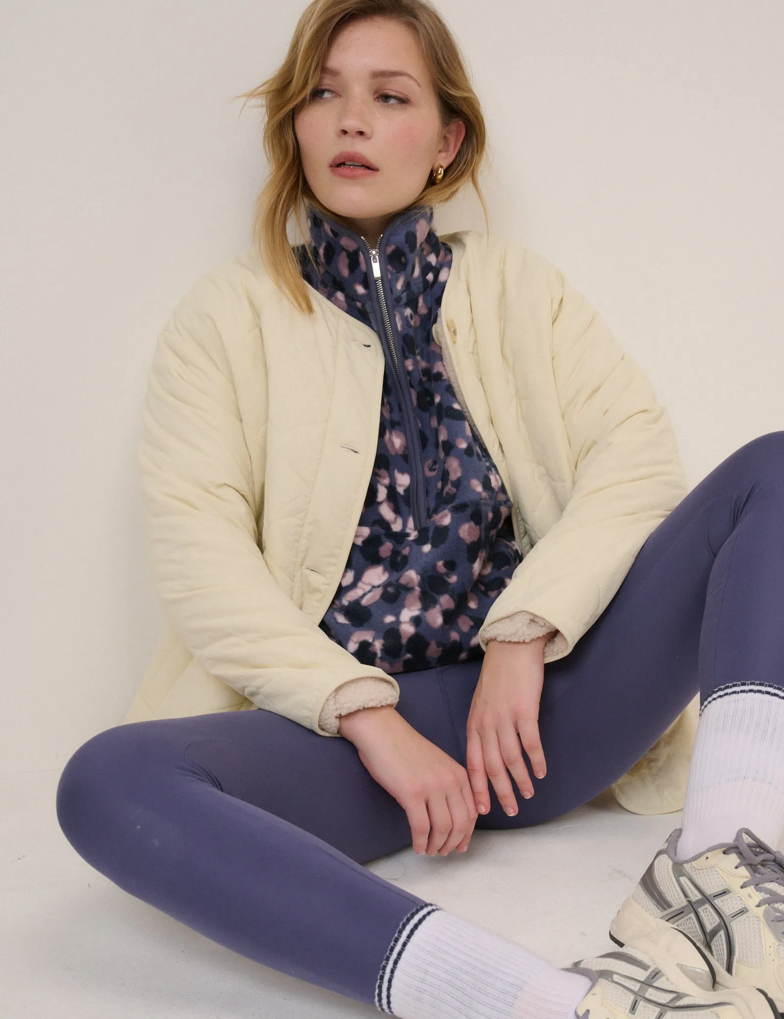 Blue Printed Half Zip Fleece sold by Nobody's Child product image thumbnail 4