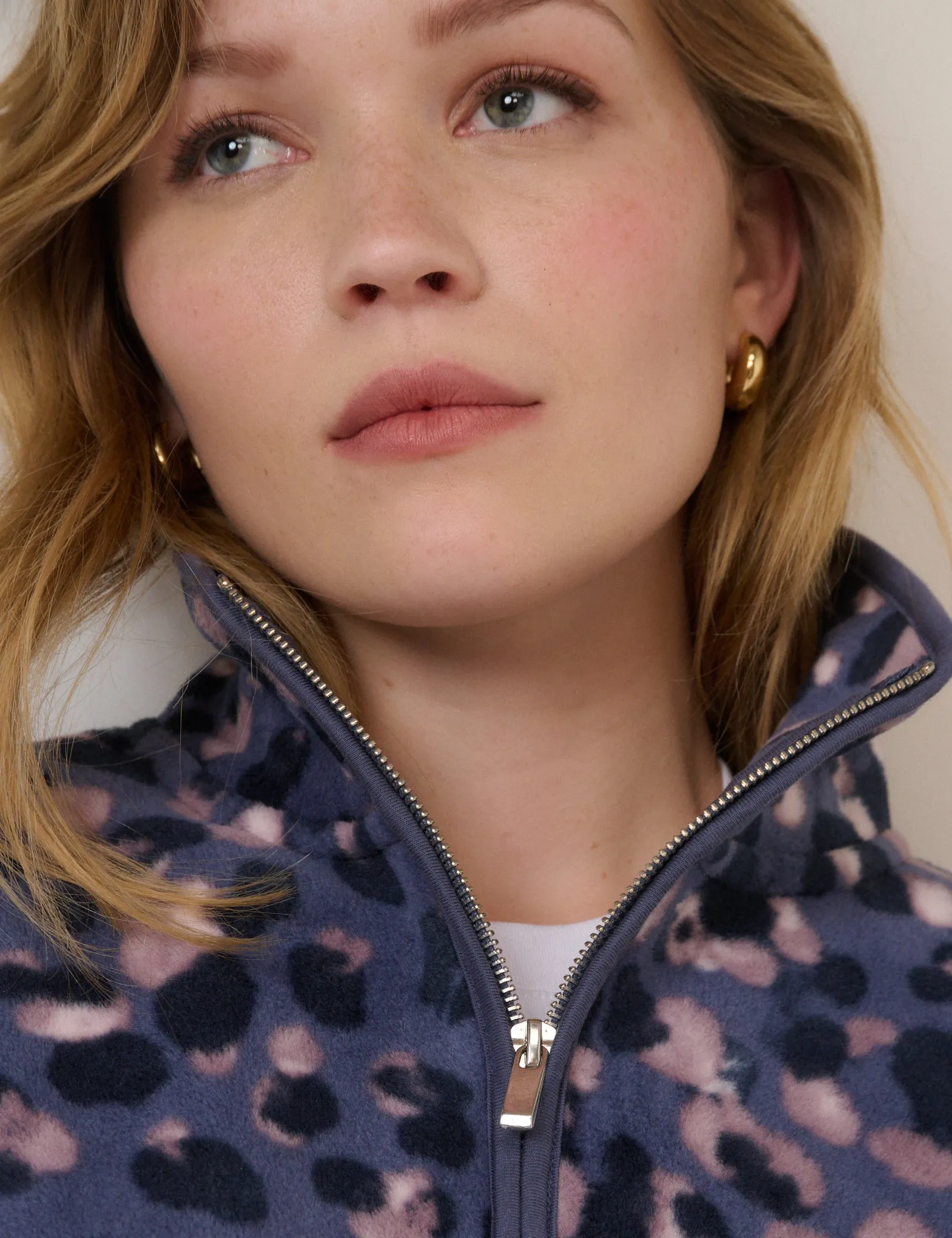 Blue Printed Half Zip Fleece sold by Nobody's Child product image thumbnail 3