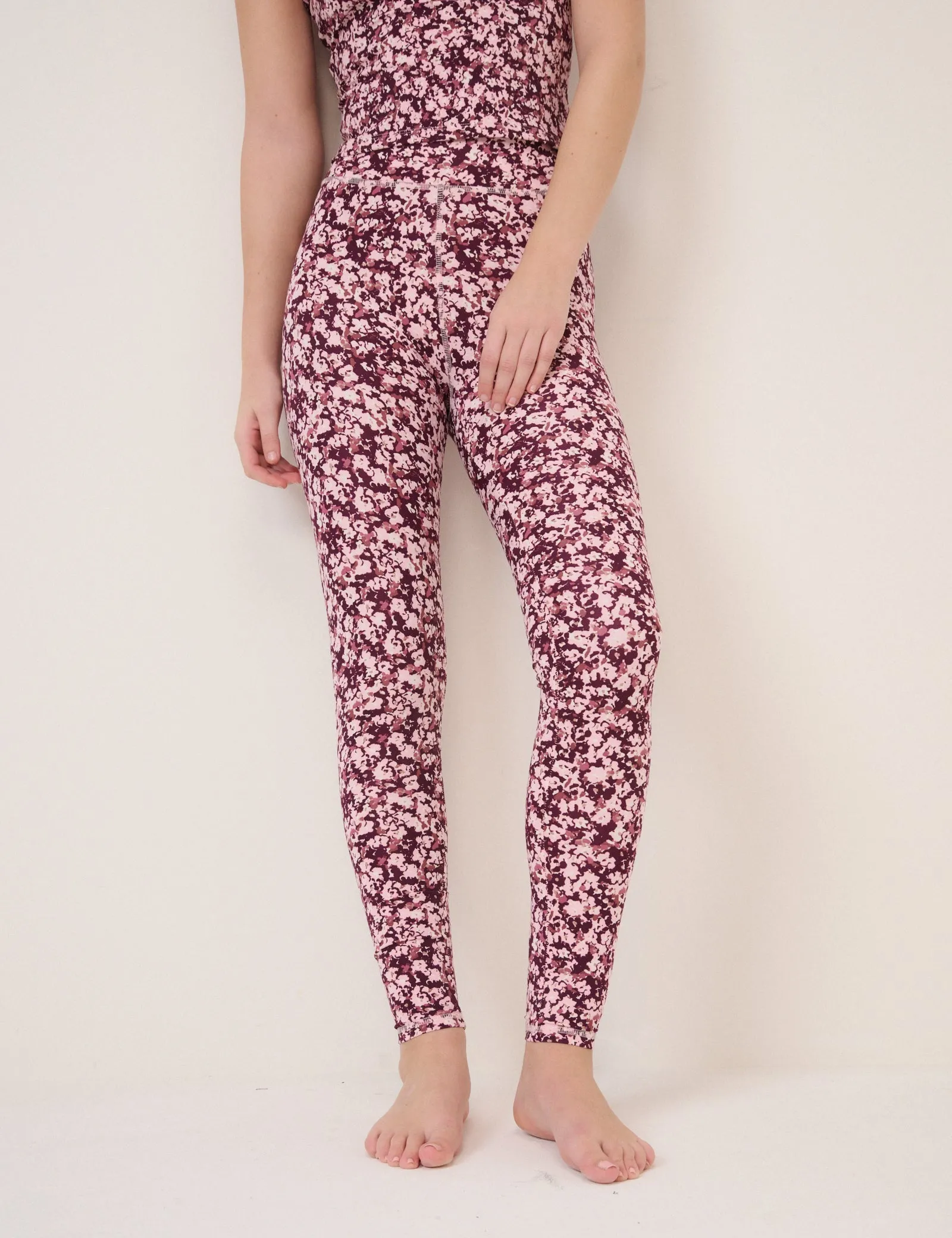 Pink Floral Athleisure Leggings sold by Nobody's Child