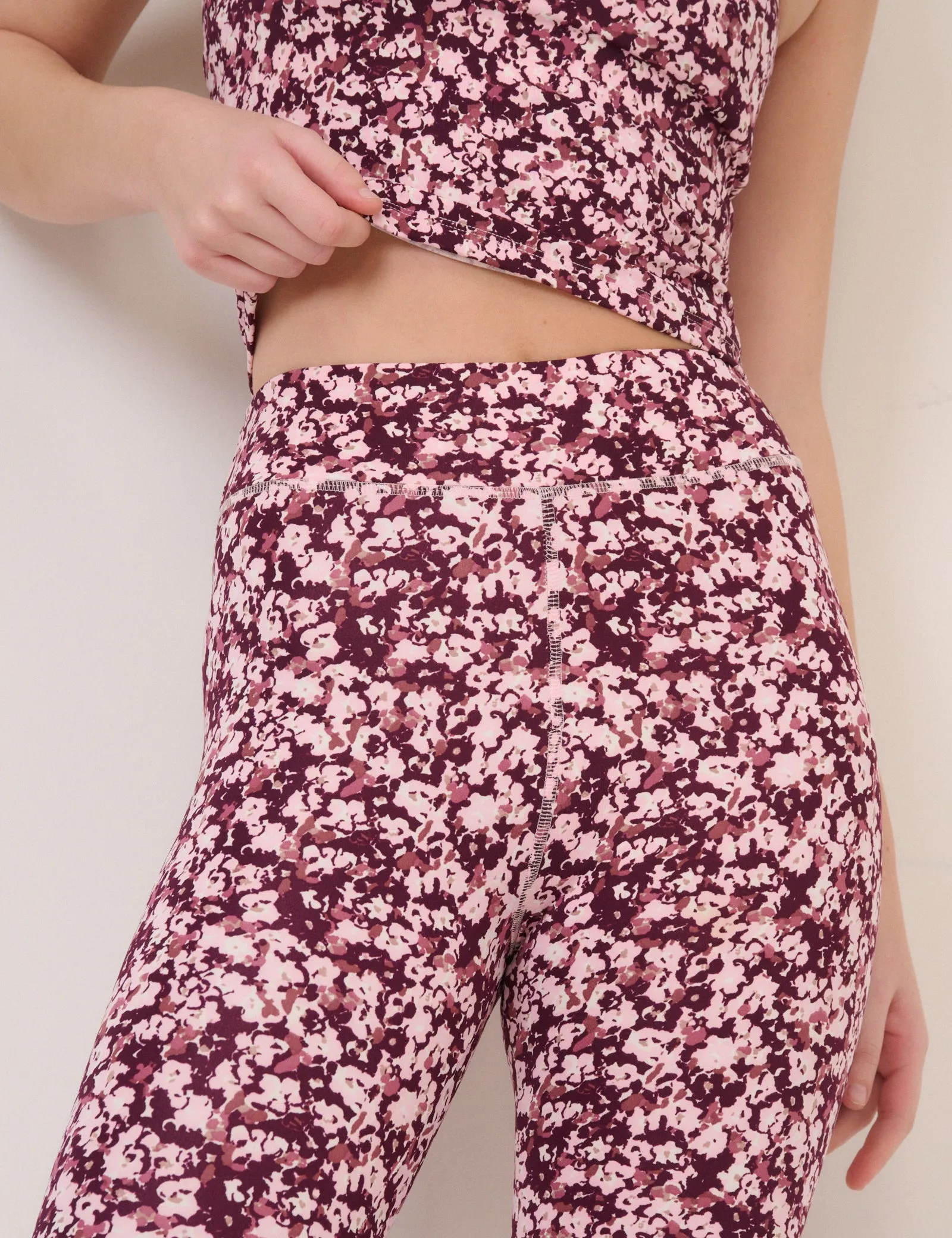 Pink Floral Athleisure Leggings sold by Nobody's Child product image thumbnail 2