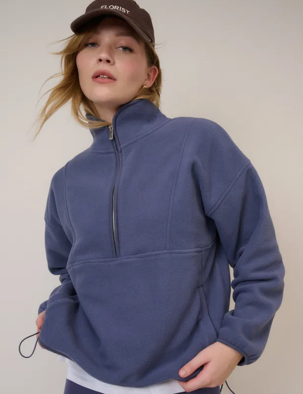 Blue Half Zip Fleece sold by Nobody's Child