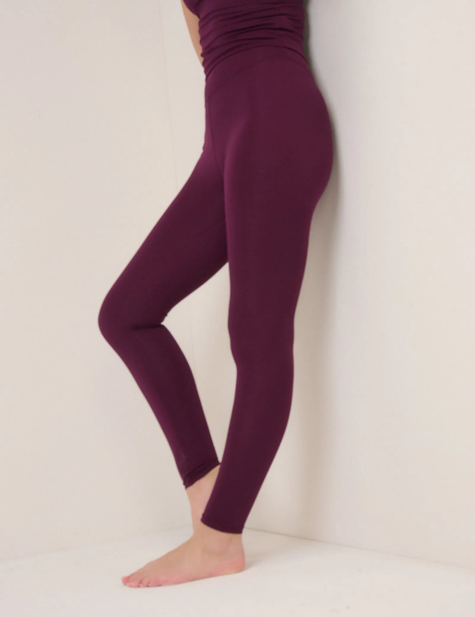 Burgundy Athleisure Leggings sold by Nobody's Child product image thumbnail 2