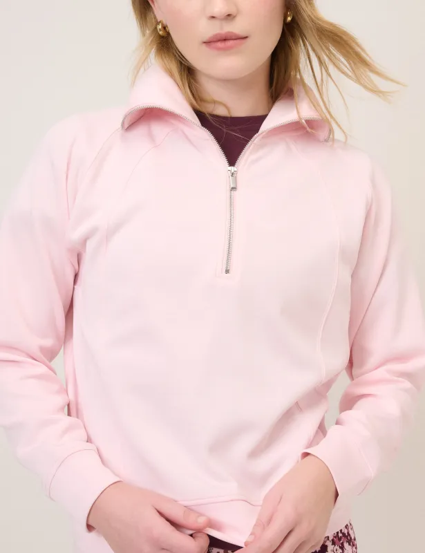 Pink Quarter Zip Jumper sold by Nobody's Child