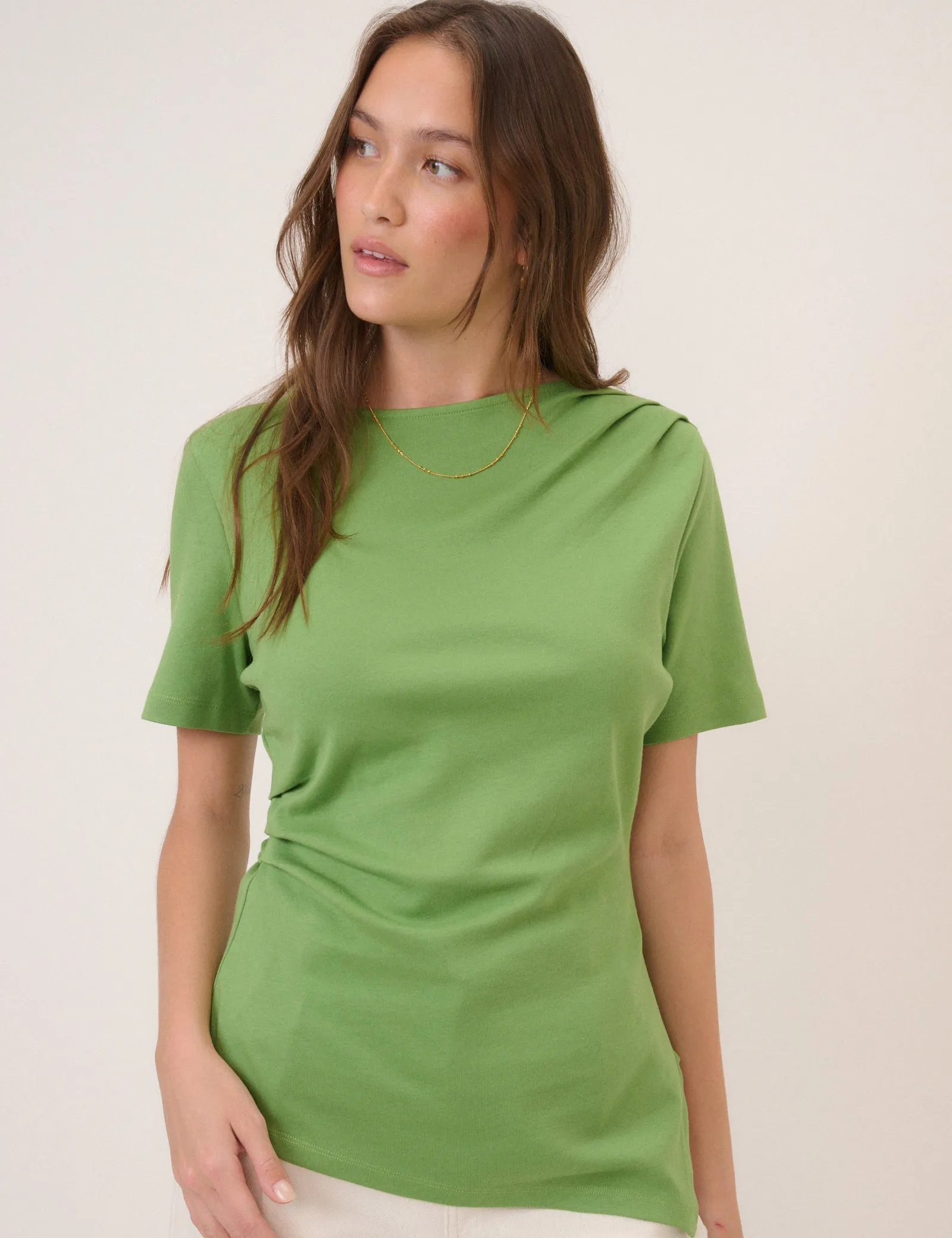 Green Pleated T-Shirt sold by Nobody's Child product image thumbnail 2