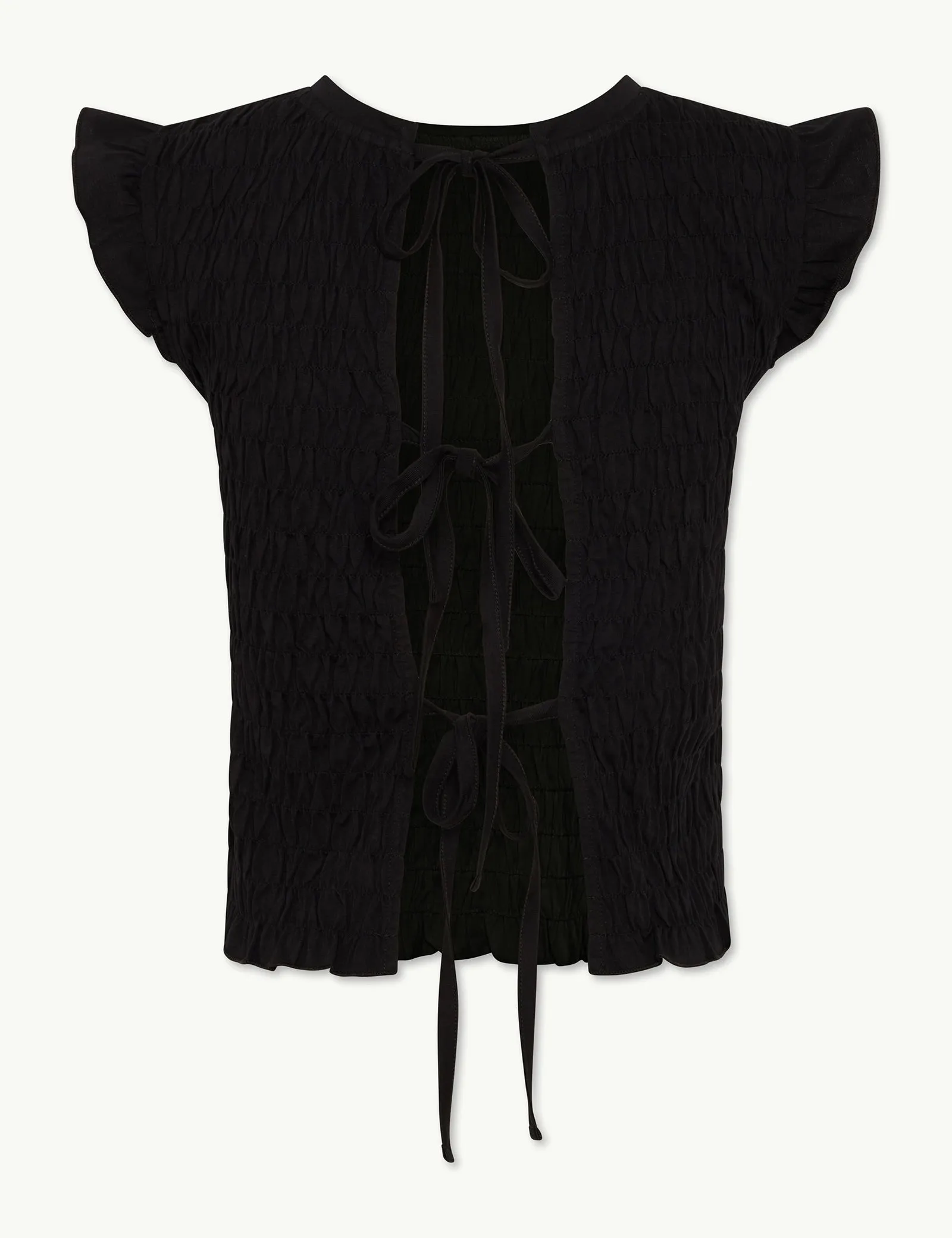 Black Shirred Tie Back Top sold by Nobody's Child product image thumbnail 2