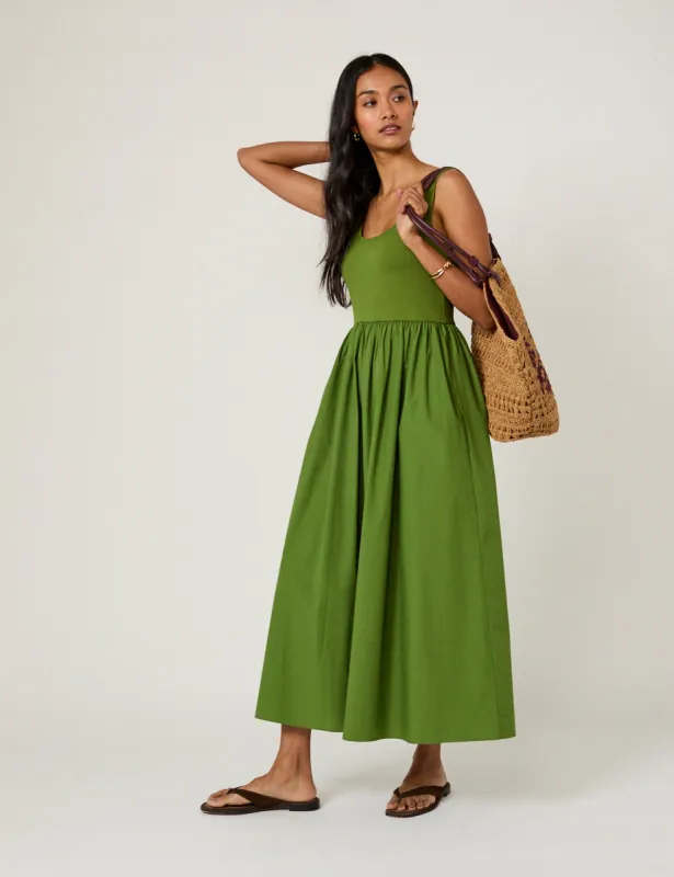 Green Colorado Midi Dress sold by Nobody's Child