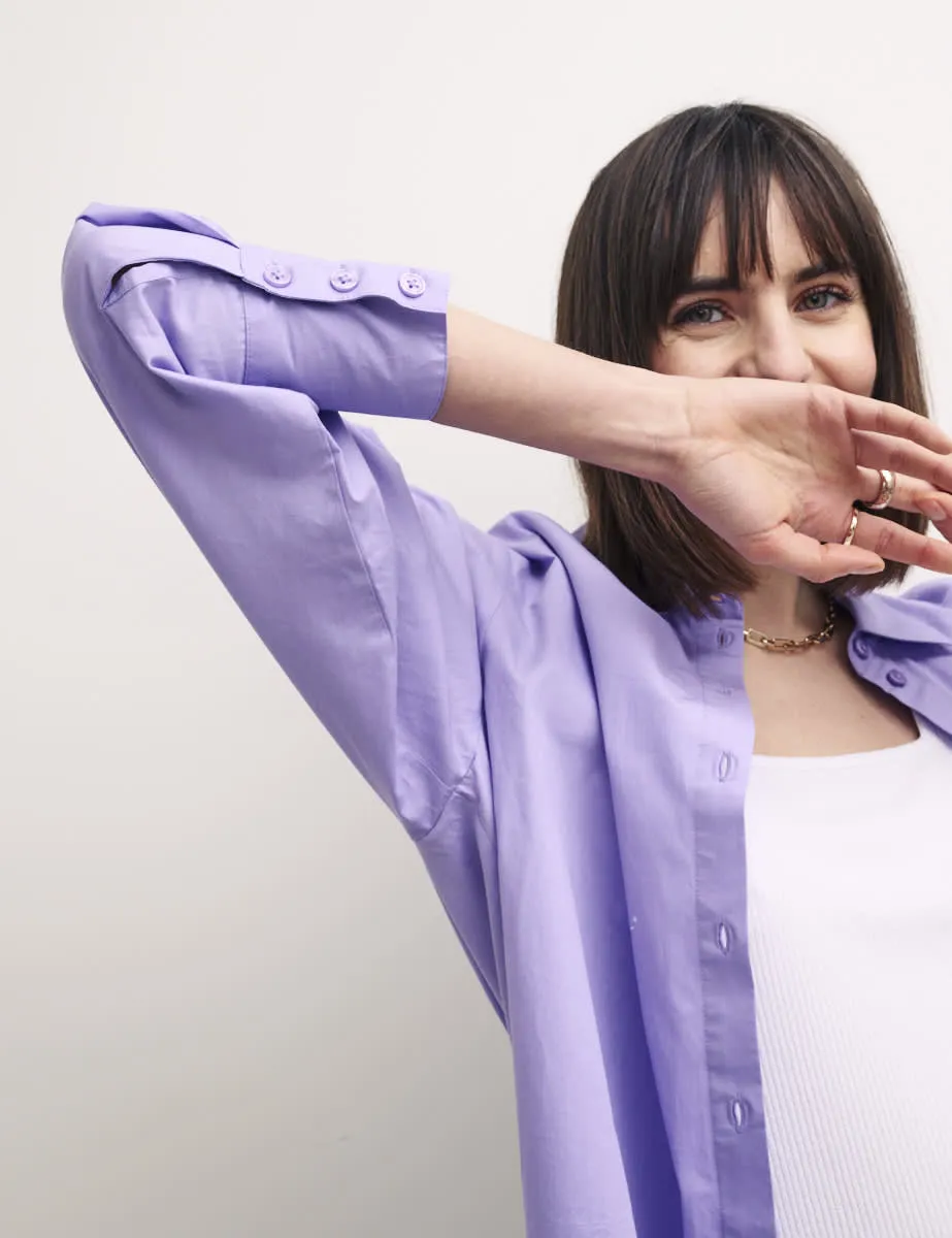 Purple Oversized Shirt sold by Nobody's Child product image thumbnail 3