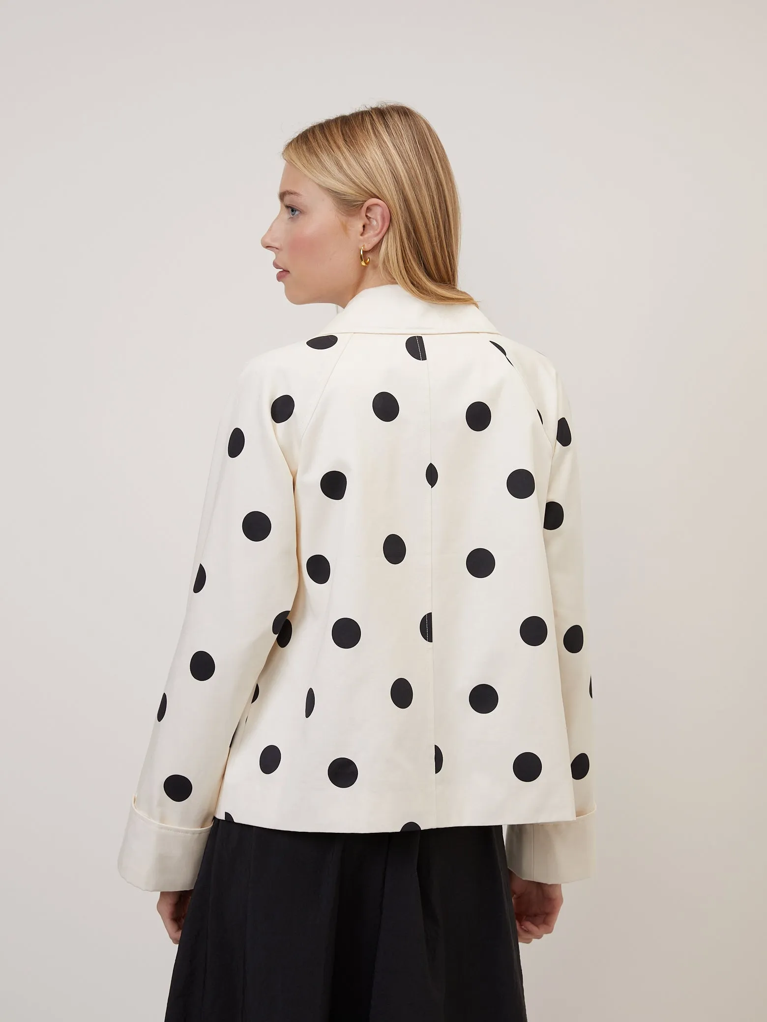 Cream Polka Dot Swing Jacket sold by Nobody's Child product image thumbnail 4