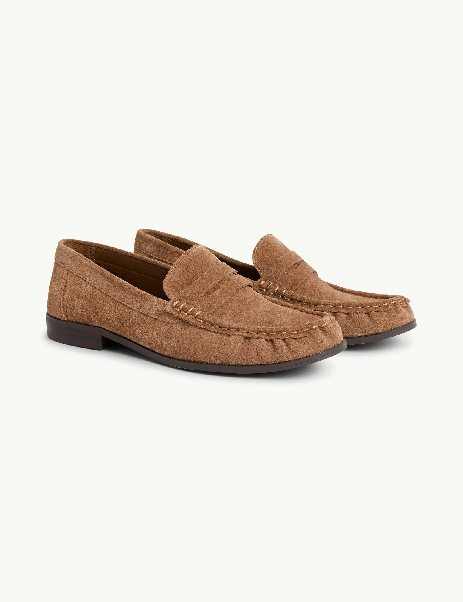 Tan Suede Loafers sold by Nobody's Child