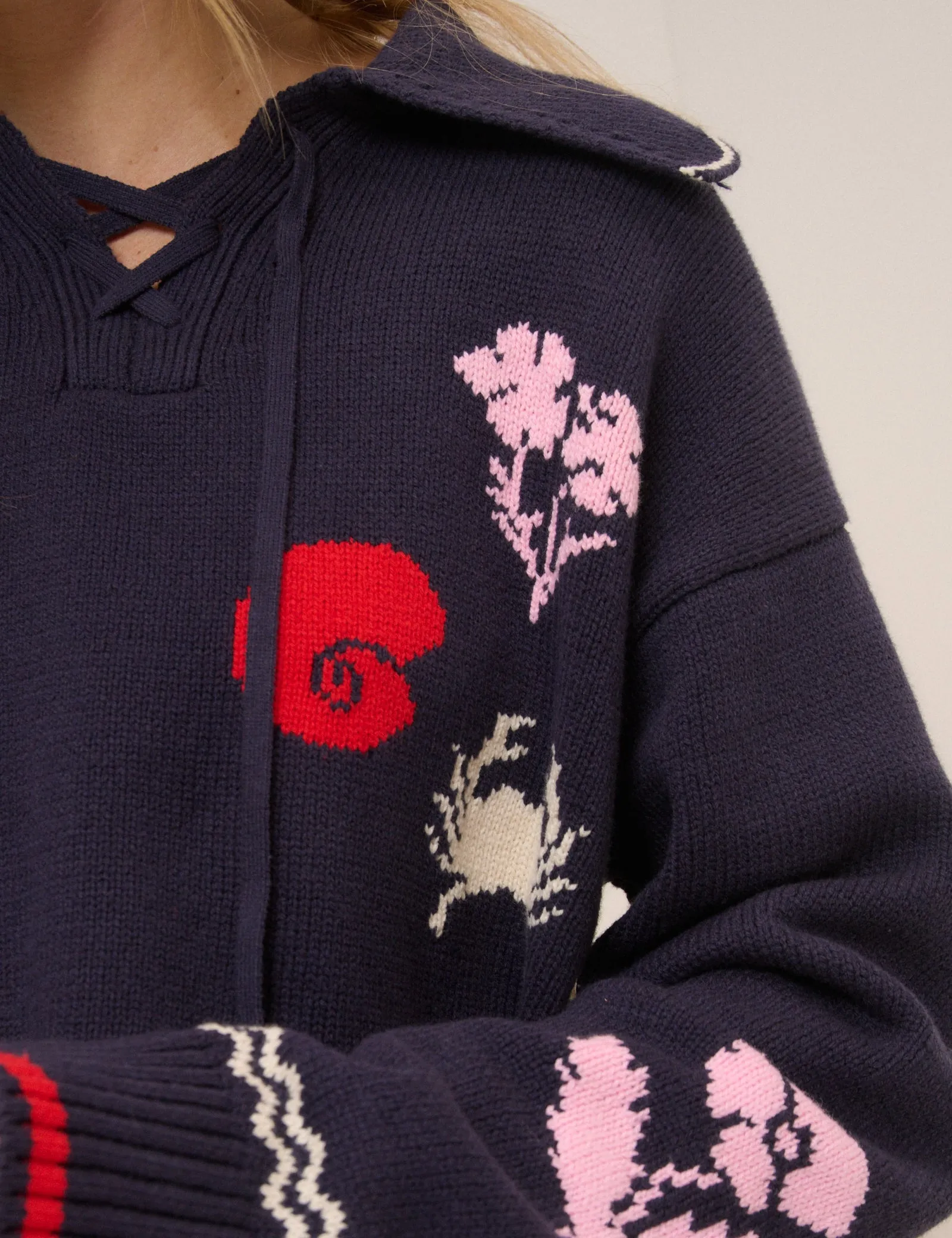 Navy Seascape Jumper sold by Nobody's Child product image thumbnail 4