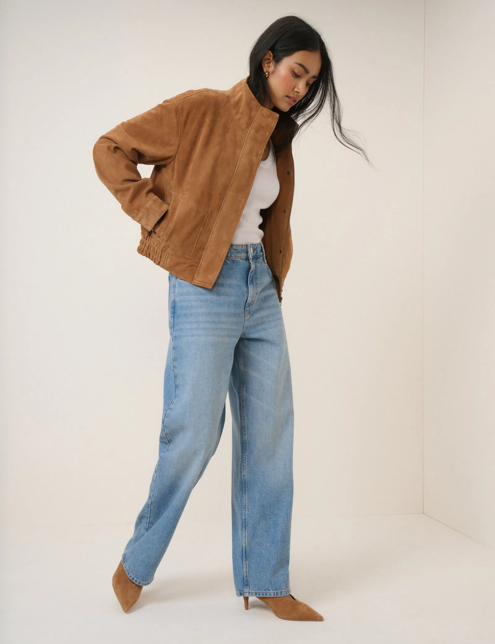 Light Blue Wide Leg Stepney Loose Jeans sold by Nobody's Child product image thumbnail 3