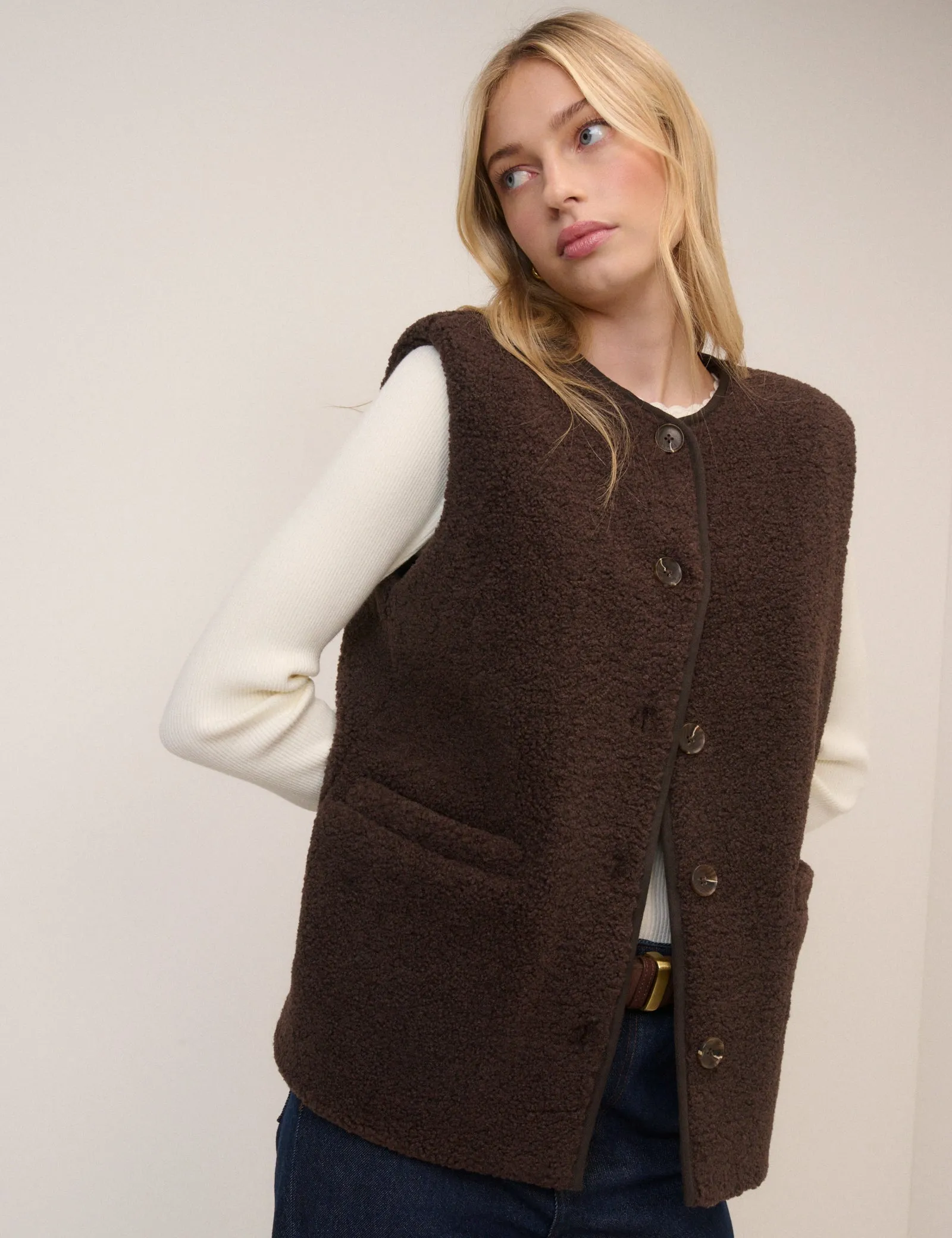 Brown Borg Gilet sold by Nobody's Child product image thumbnail 2