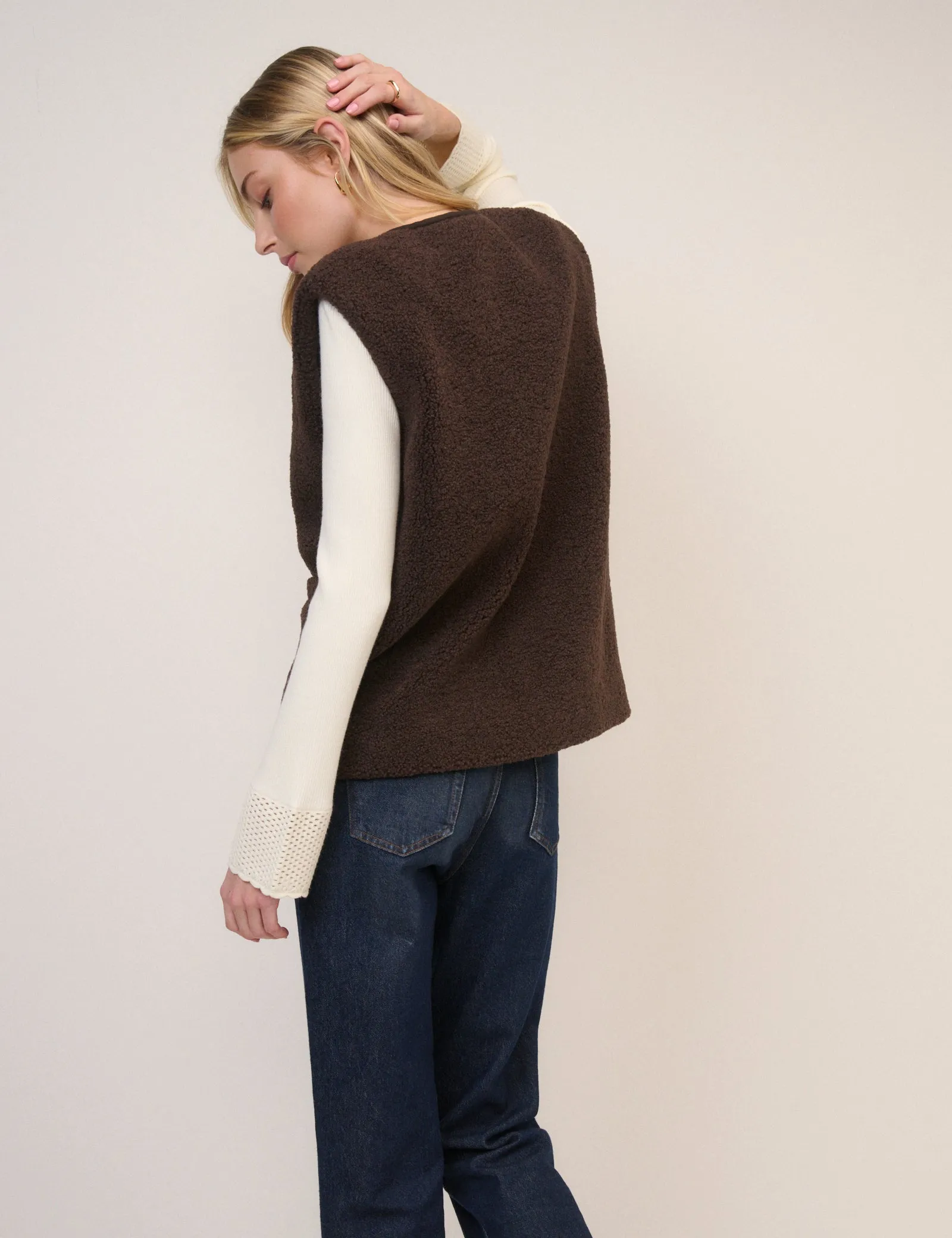 Brown Borg Gilet sold by Nobody's Child product image thumbnail 3
