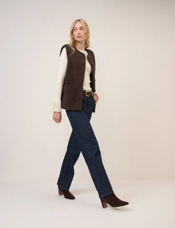 Brown Borg Gilet sold by Nobody's Child