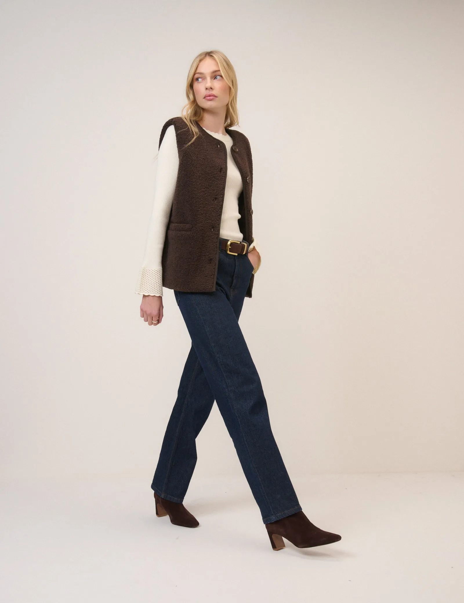 Brown Borg Gilet sold by Nobody's Child