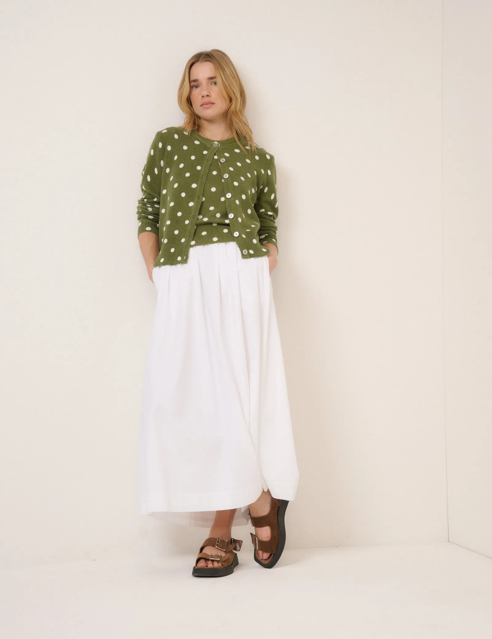 Green Polka Dot Crew Neck Vest sold by Nobody's Child product image thumbnail 3