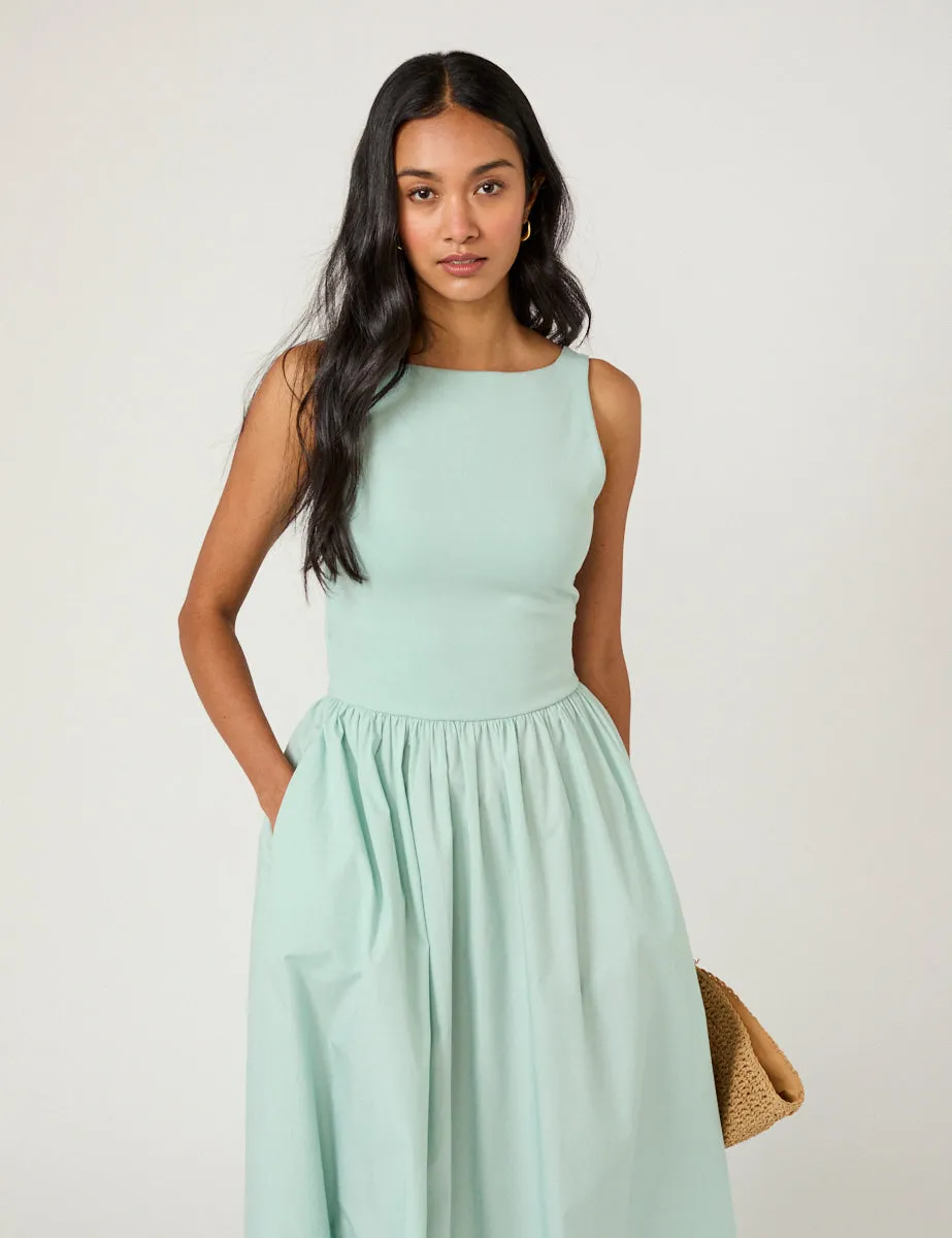Mint Green Eliana Midi Dress sold by Nobody's Child product image thumbnail 2