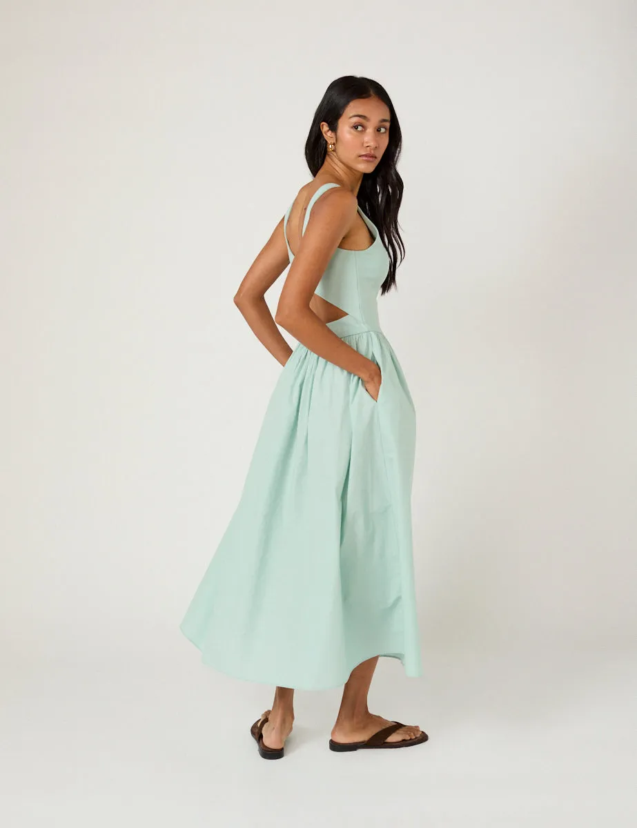 Mint Green Eliana Midi Dress sold by Nobody's Child product image thumbnail 4