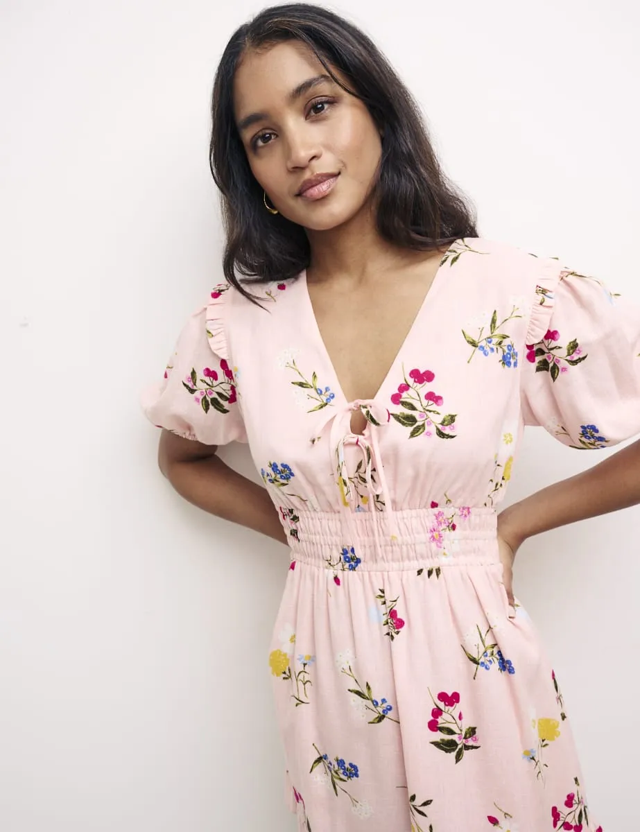 Pink Floral Ilya Mini Dress sold by Nobody's Child product image thumbnail 2