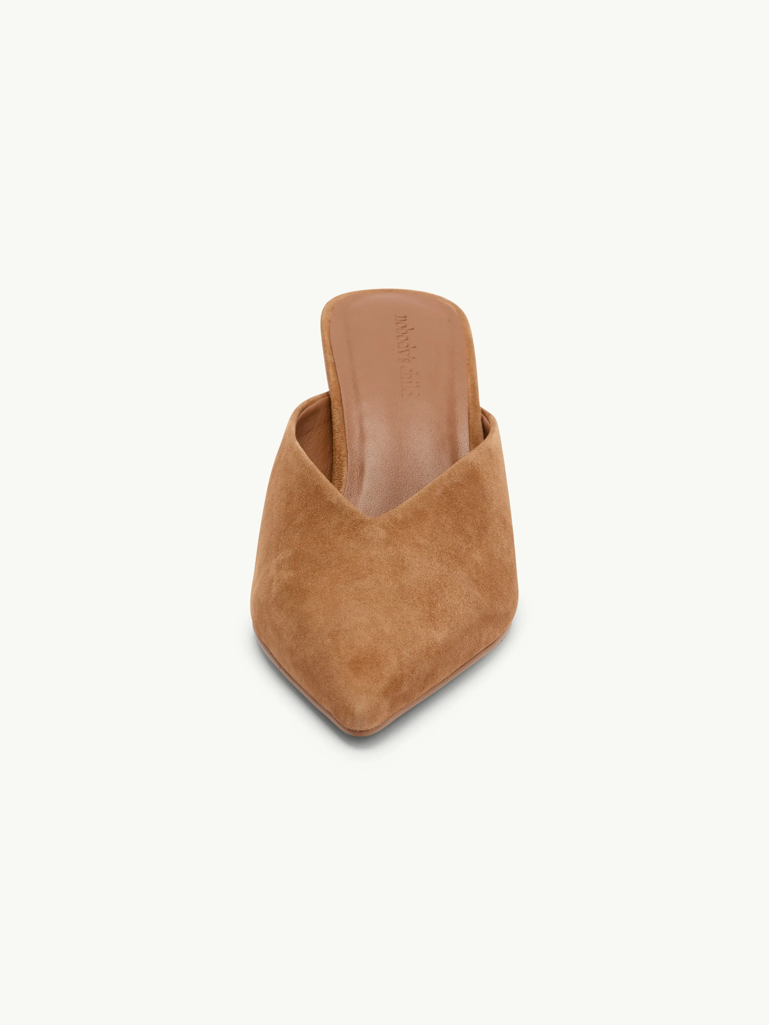 Brown Suede Heeled Mules sold by Nobody's Child product image thumbnail 4