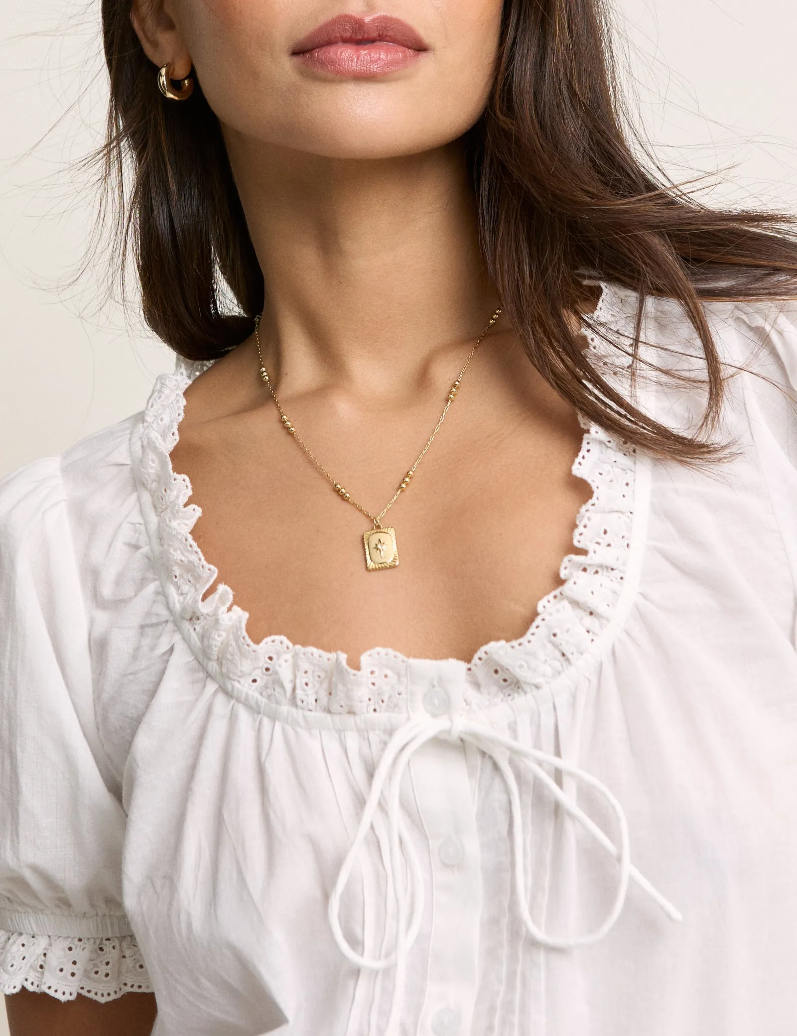 White Puff Sleeve Blouse sold by Nobody's Child product image thumbnail 2