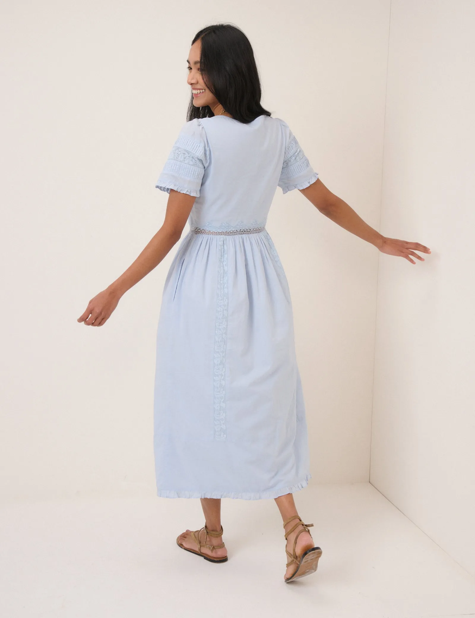 Light Blue Octavia Midi Dress sold by Nobody's Child product image thumbnail 3