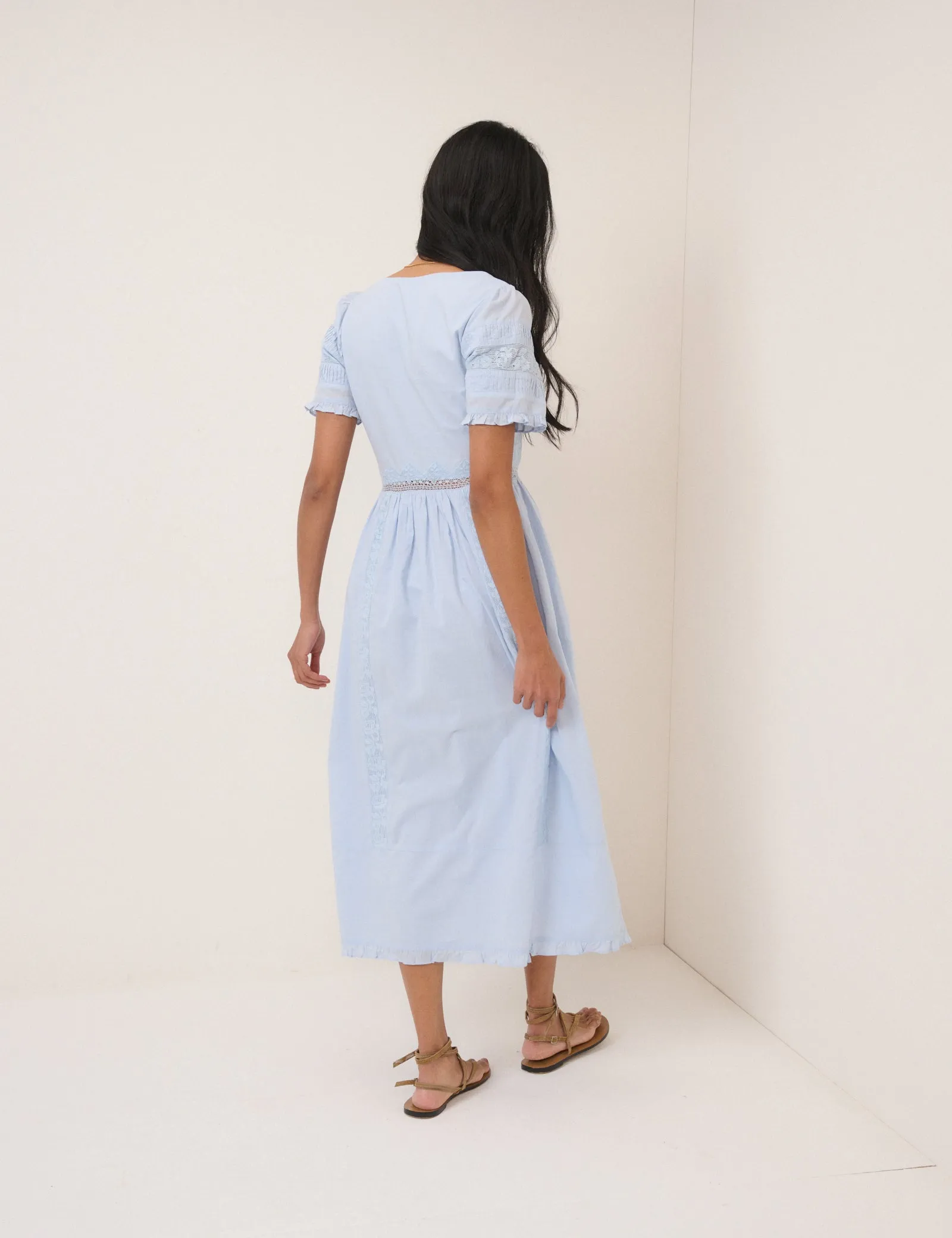 Light Blue Octavia Midi Dress sold by Nobody's Child product image thumbnail 5