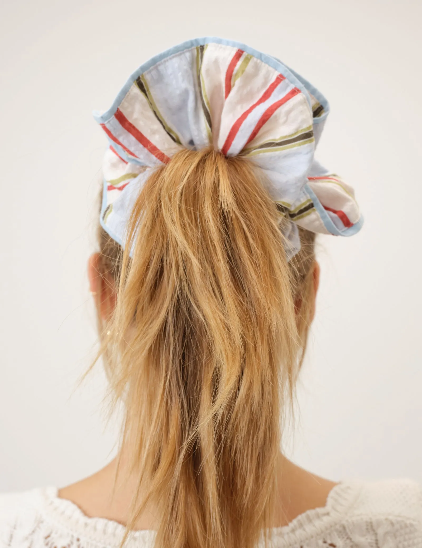 Yellow Double Layered Scrunchie sold by Nobody's Child product image thumbnail 4