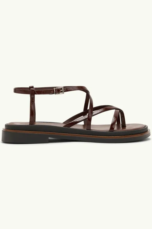 Dark Brown Strappy Sandals made by Nobody's Child