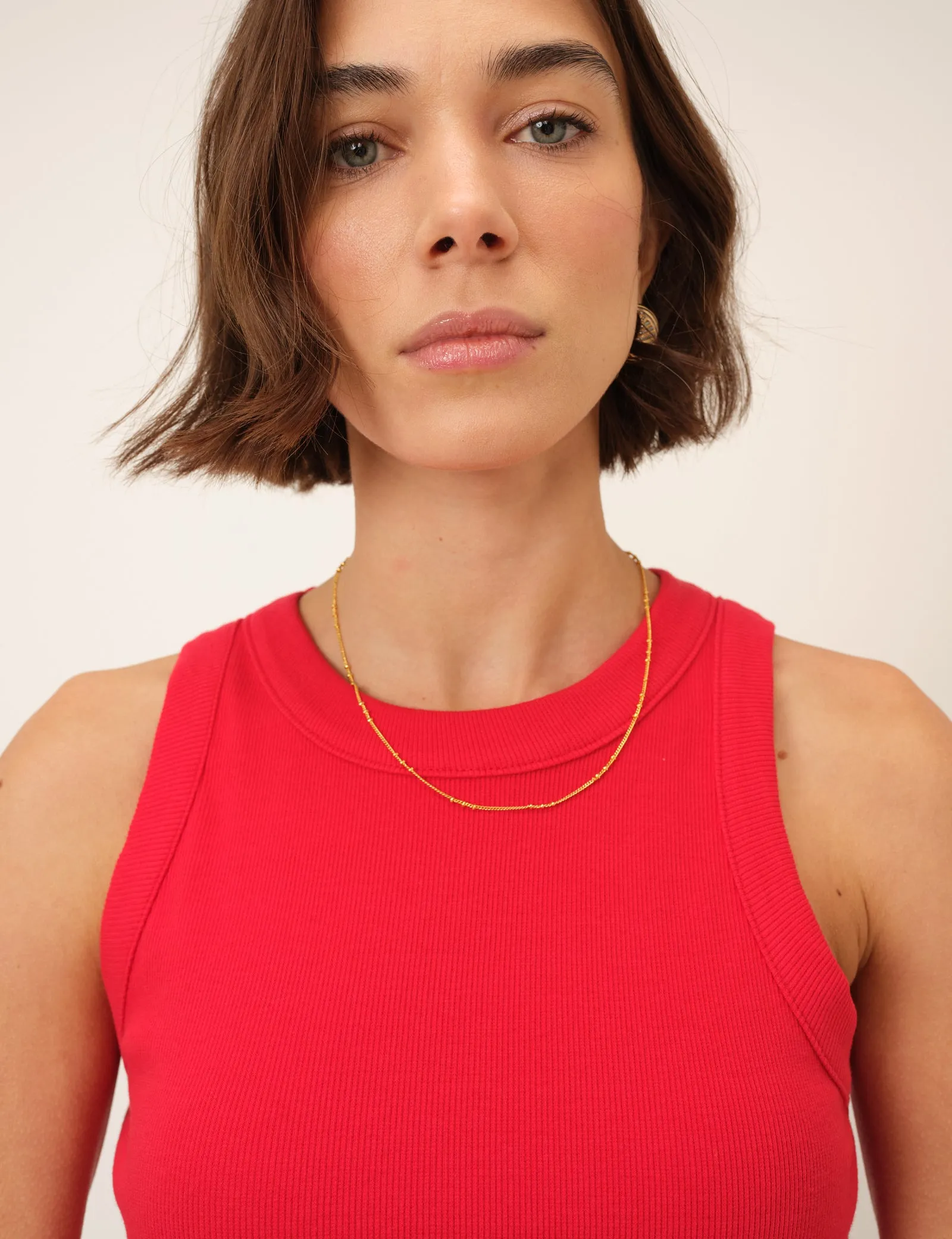 Red Ribbed Racer Vest sold by Nobody's Child product image thumbnail 3