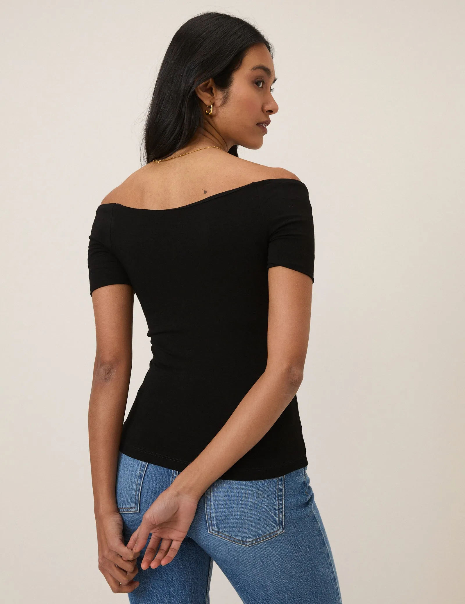 Black Bardot Top sold by Nobody's Child product image thumbnail 5