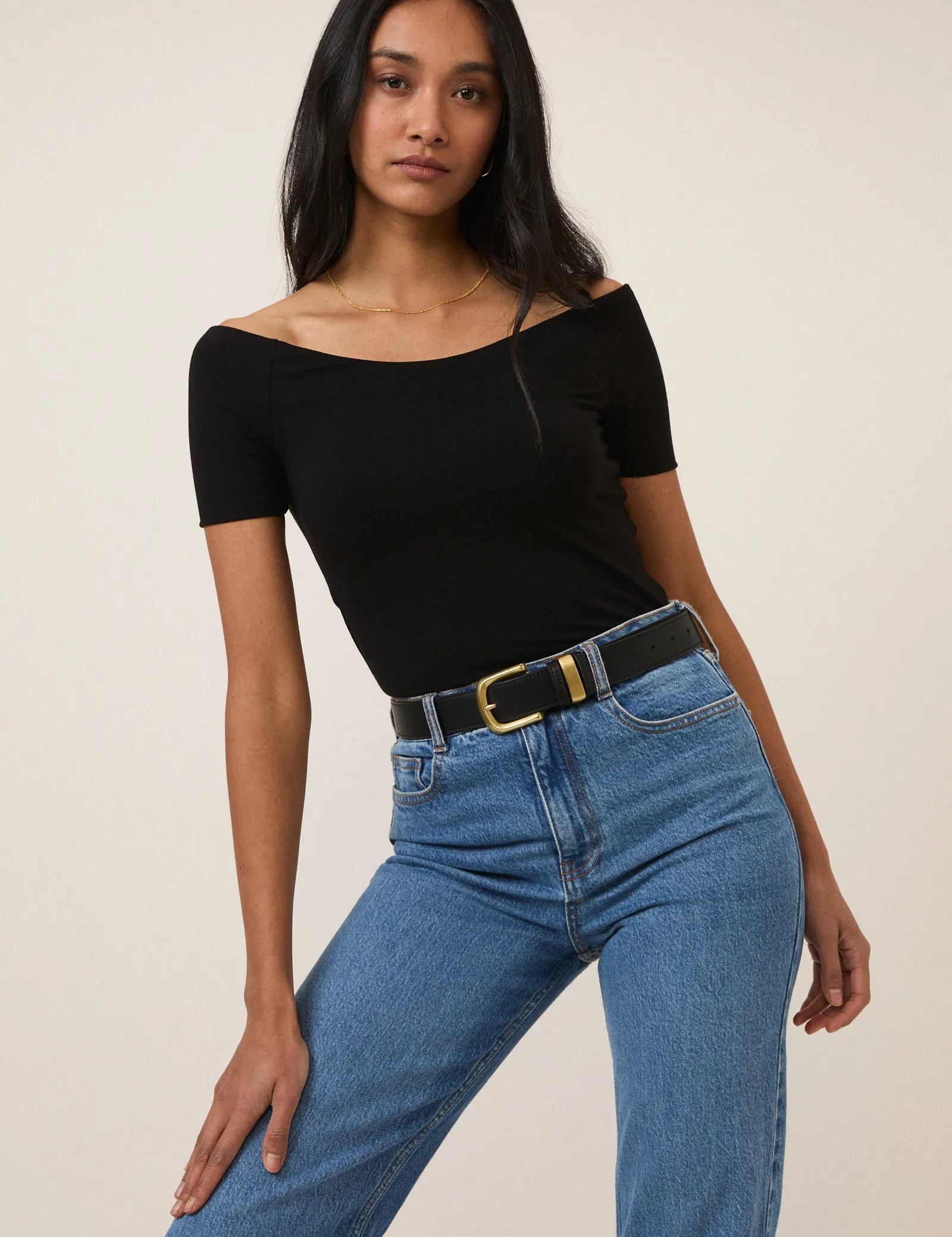 Black Bardot Top sold by Nobody's Child product image thumbnail 2
