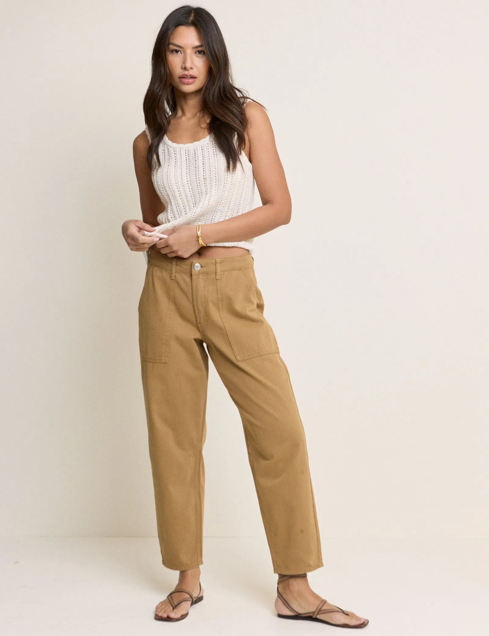 Camel Utility Pocket Trousers sold by Nobody's Child product image thumbnail 4