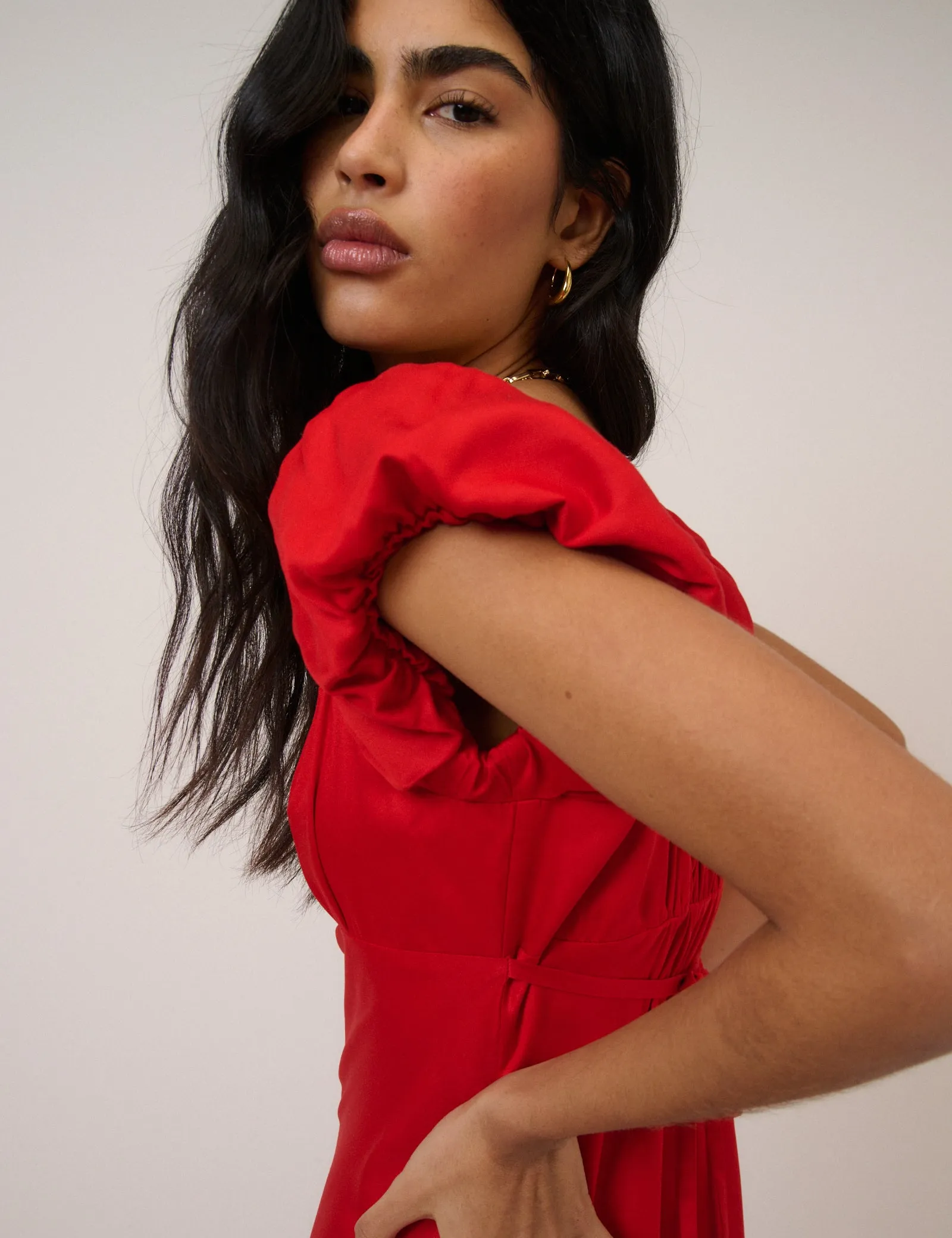 Red Jemima Midi Dress sold by Nobody's Child product image thumbnail 2