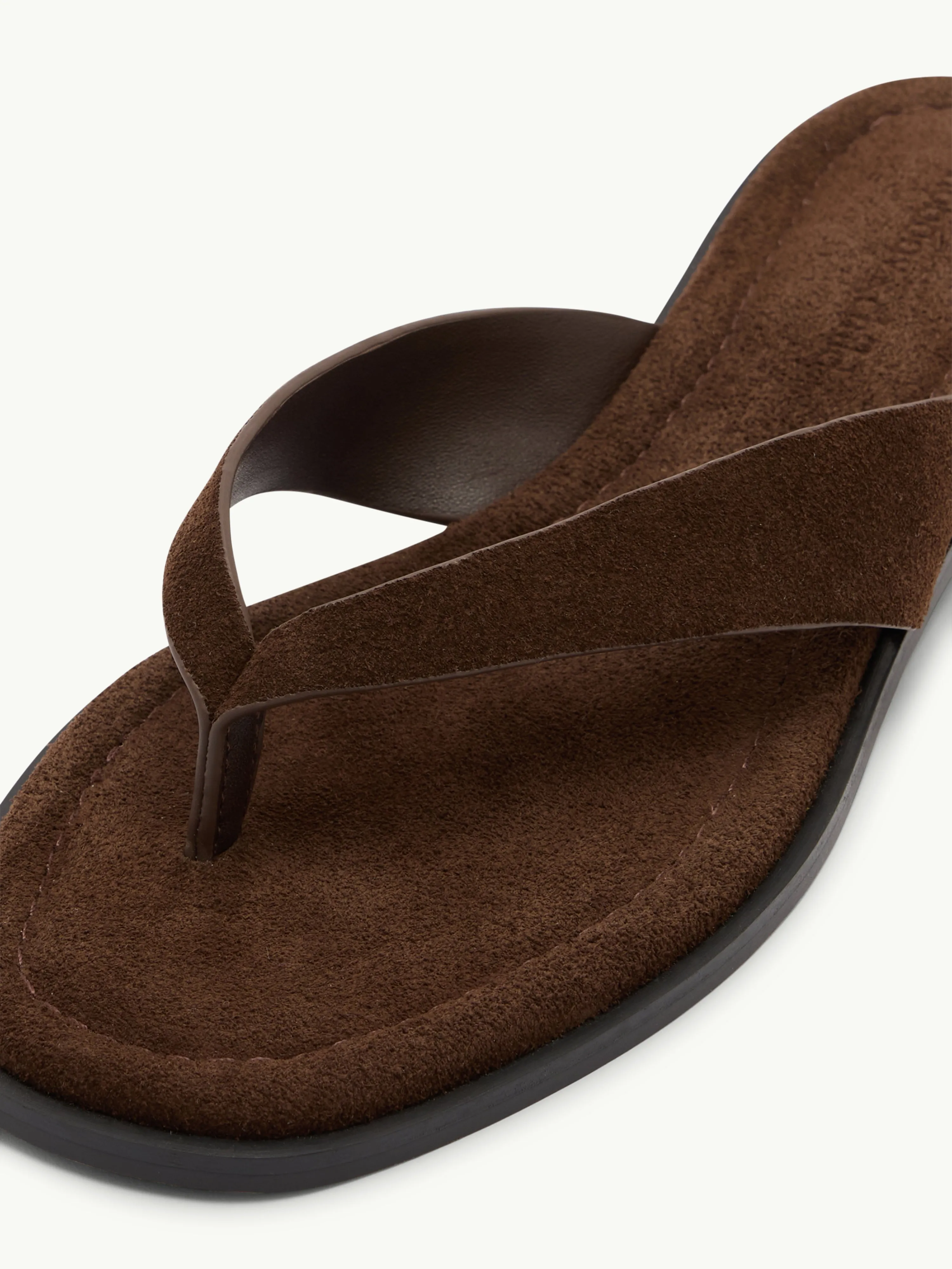 Brown Suede Flip Flops sold by Nobody's Child product image thumbnail 3