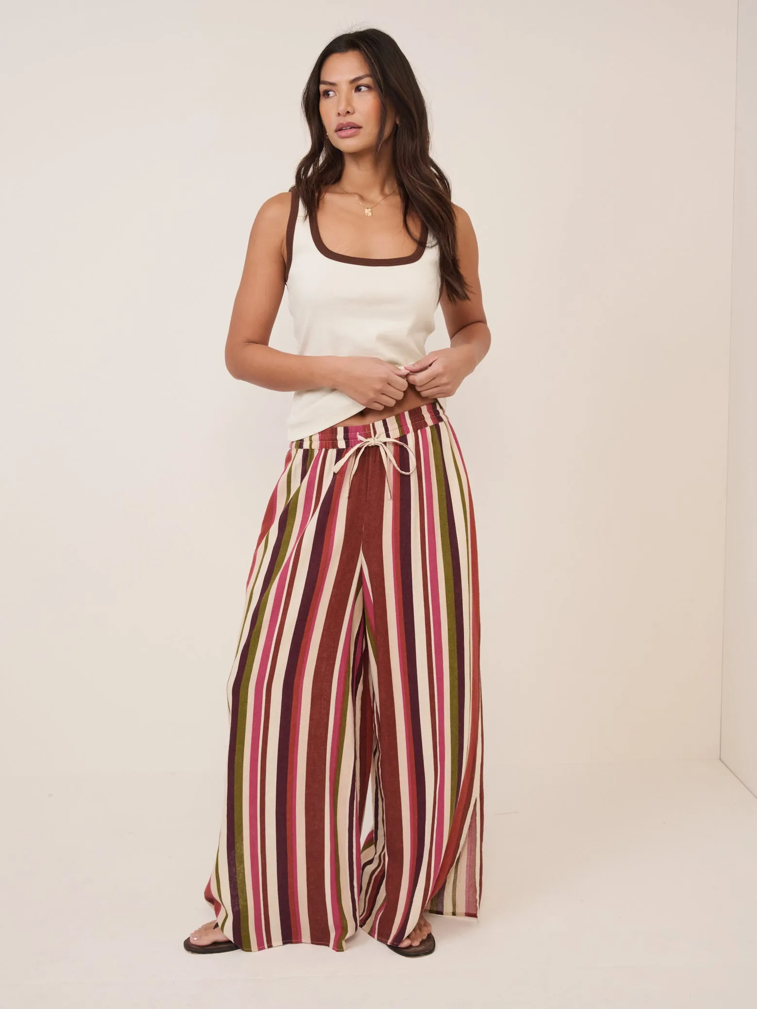 White Square Neck Vest sold by Nobody's Child product image thumbnail 2