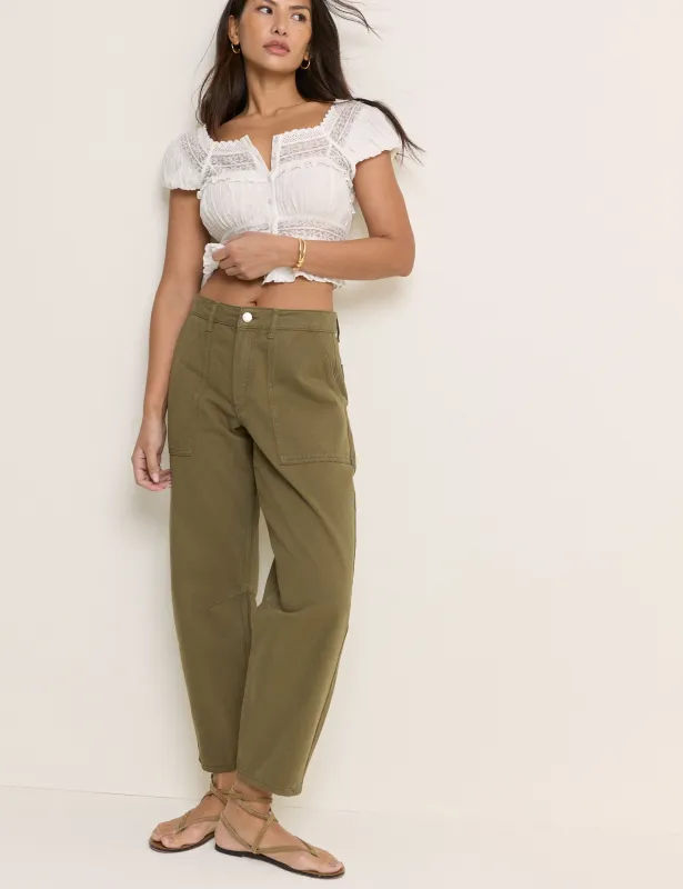 Khaki Utility Pocket Trousers made by Nobody's Child