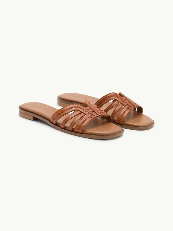 Light Brown Leather Sandals made by Nobody's Child