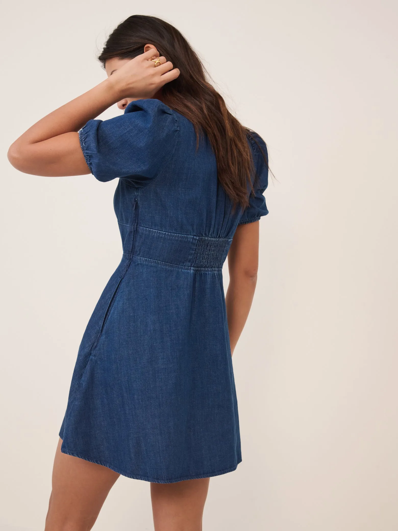 Dark Denim Tulla Mini Dress sold by Nobody's Child product image thumbnail 5