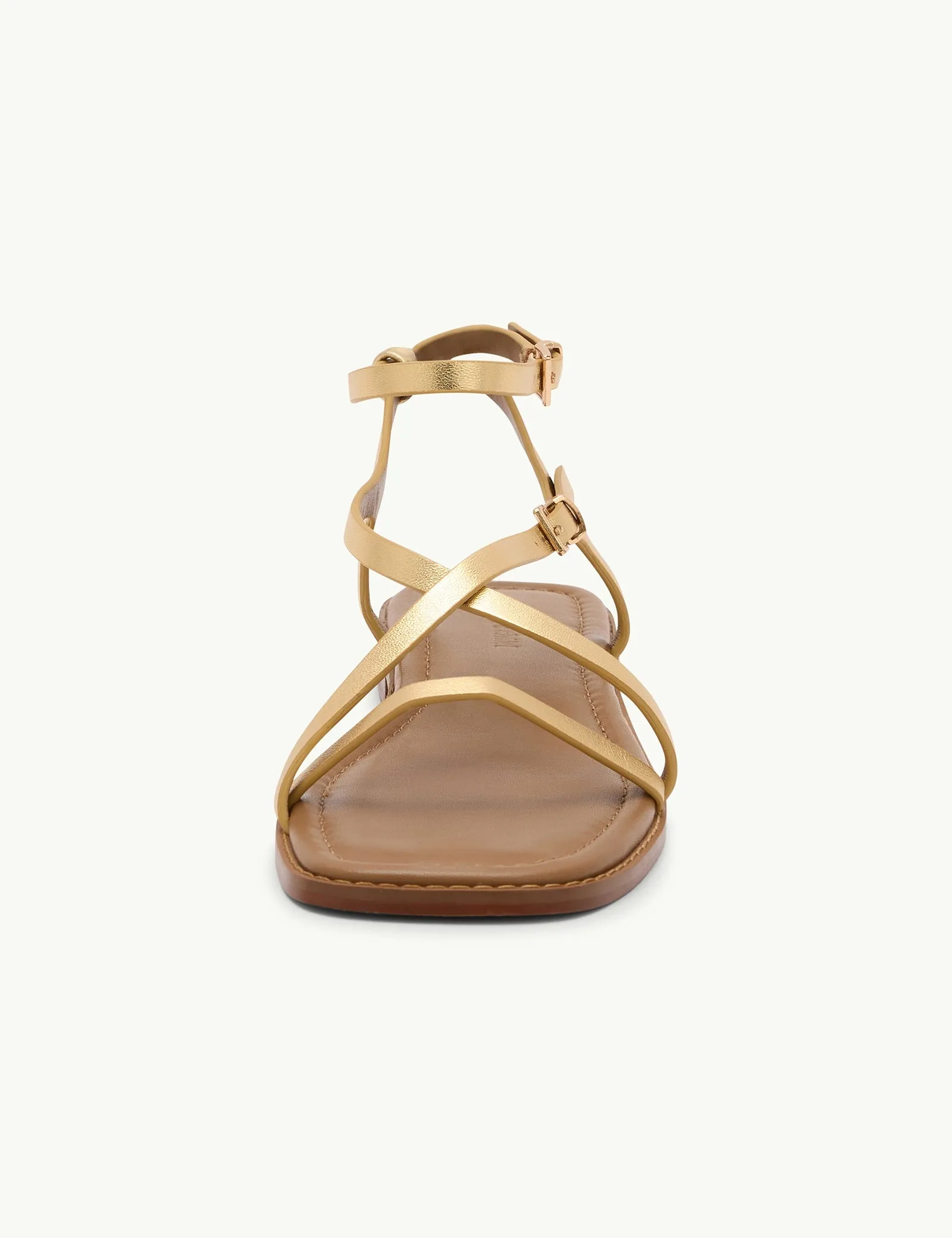 Gold Square Toe Strappy Sandals sold by Nobody's Child product image thumbnail 4